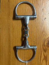 Load image into Gallery viewer, Pony French Link Dee Ring Snaffle 4&quot;
