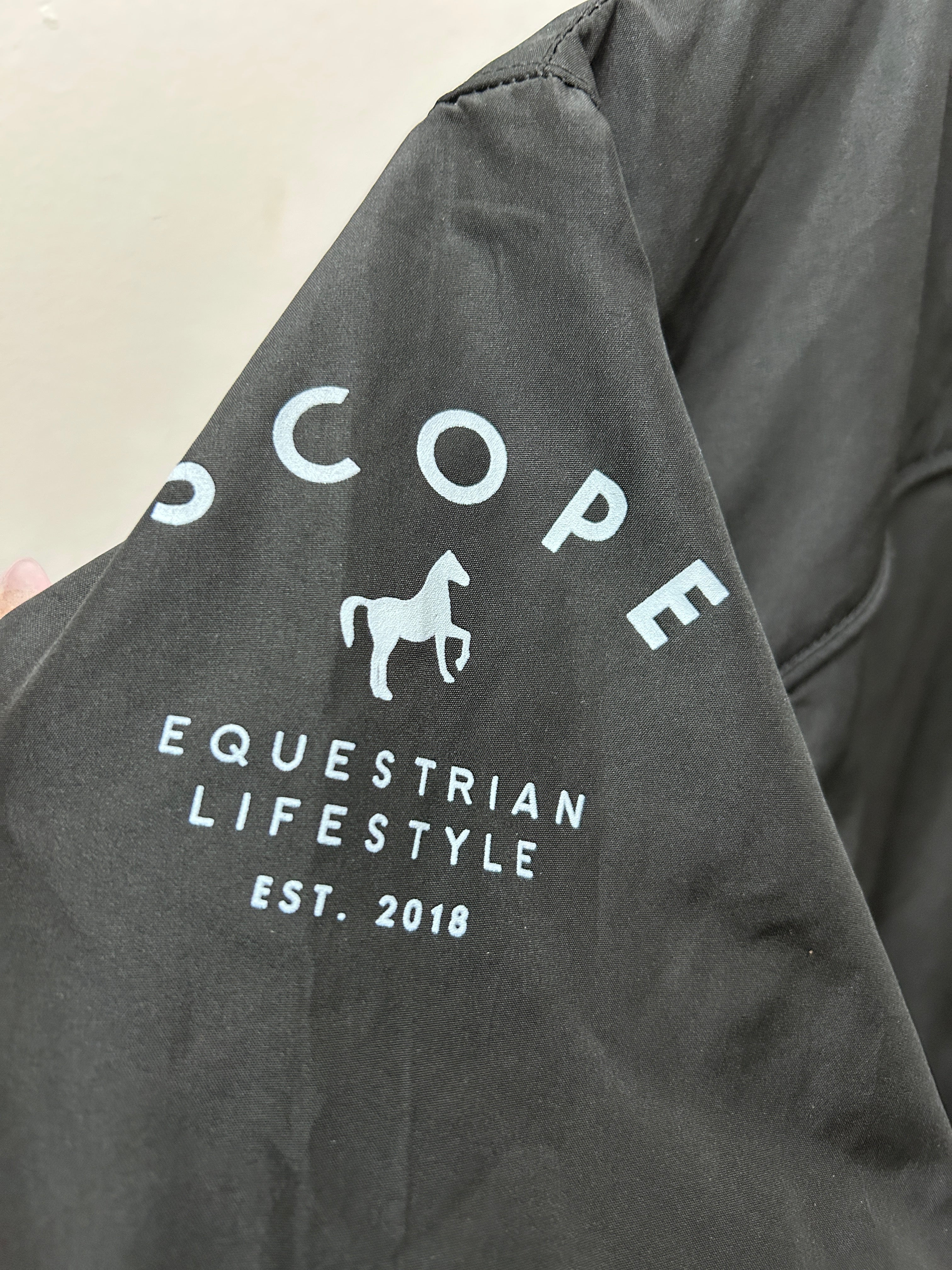 Scope Equestrian Black Windbreaker Medium