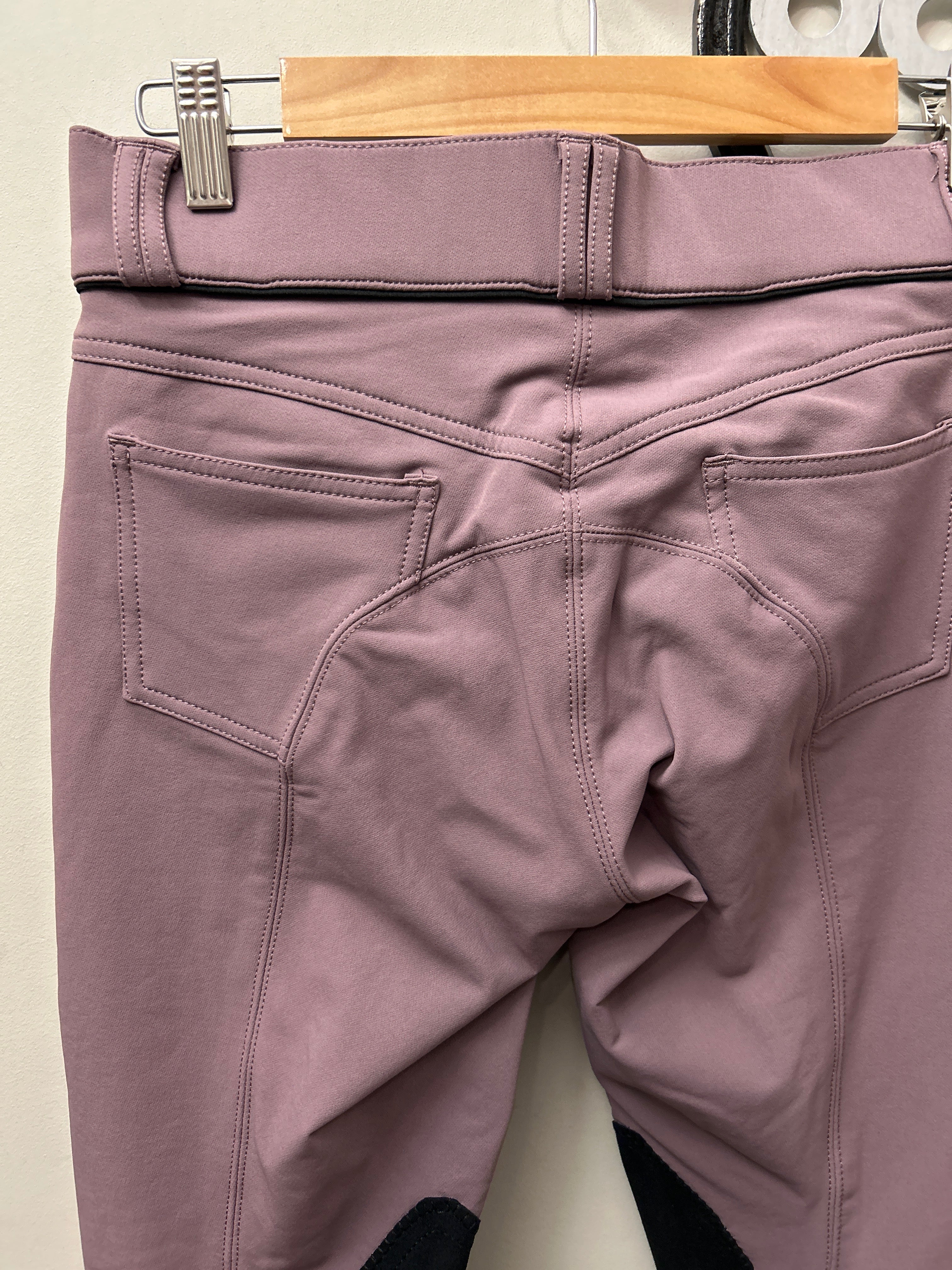 Elation Platinum Plum Knee Patch Breeches 28