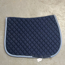 Load image into Gallery viewer, Shedrow Navy Pony Saddle Pad

