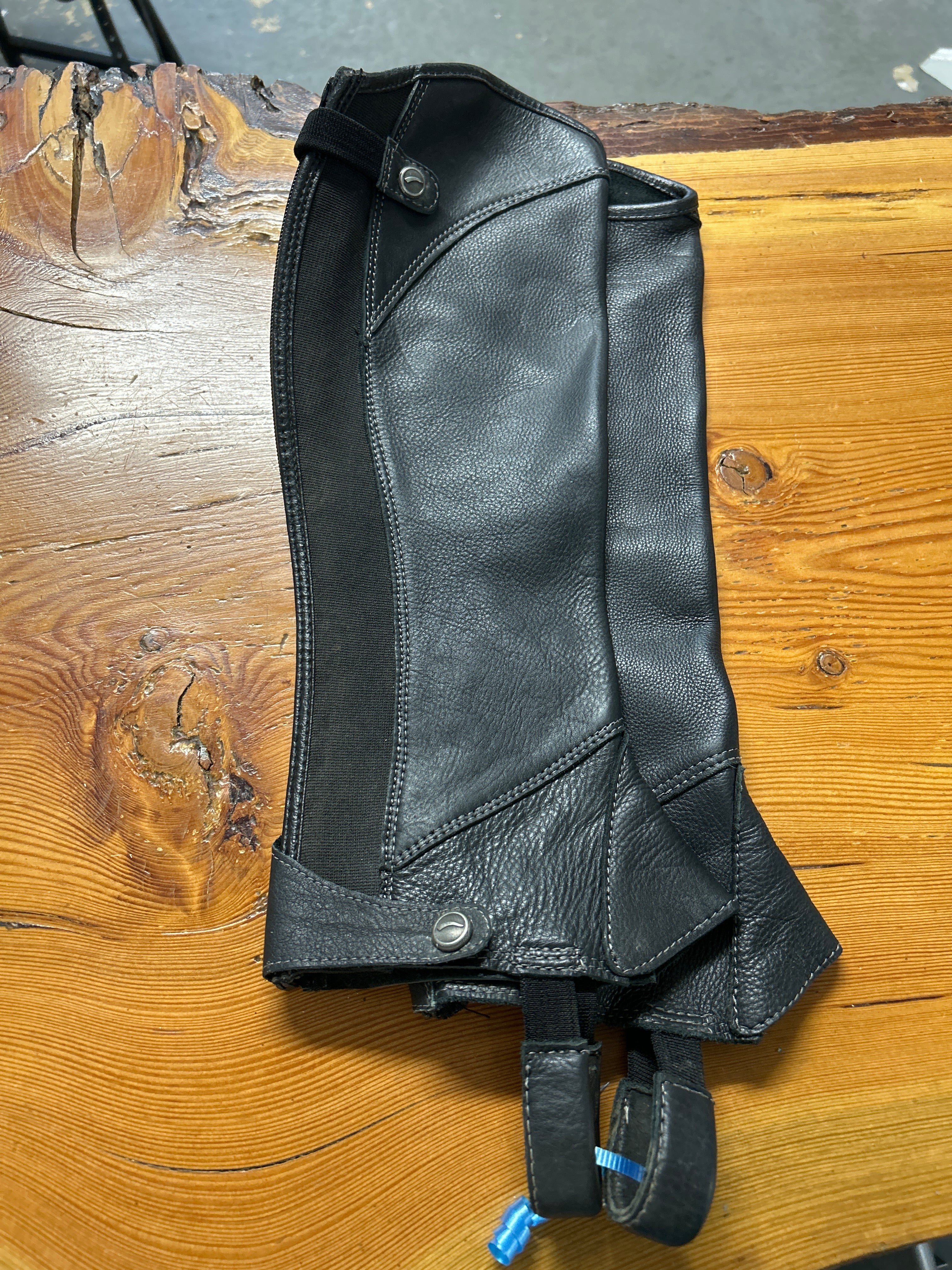 Ladies Small Leather Half Chaps Small