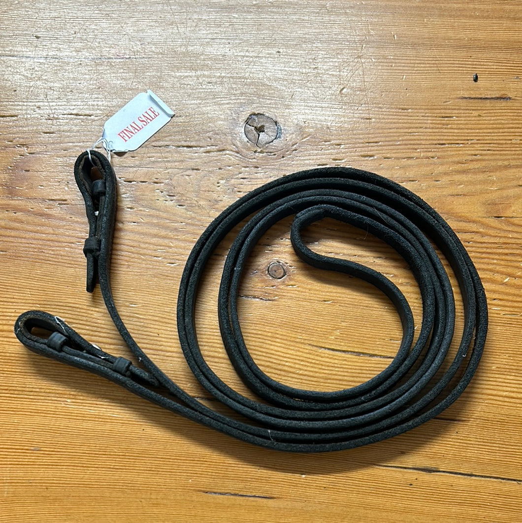 Black Leather Curb Reins