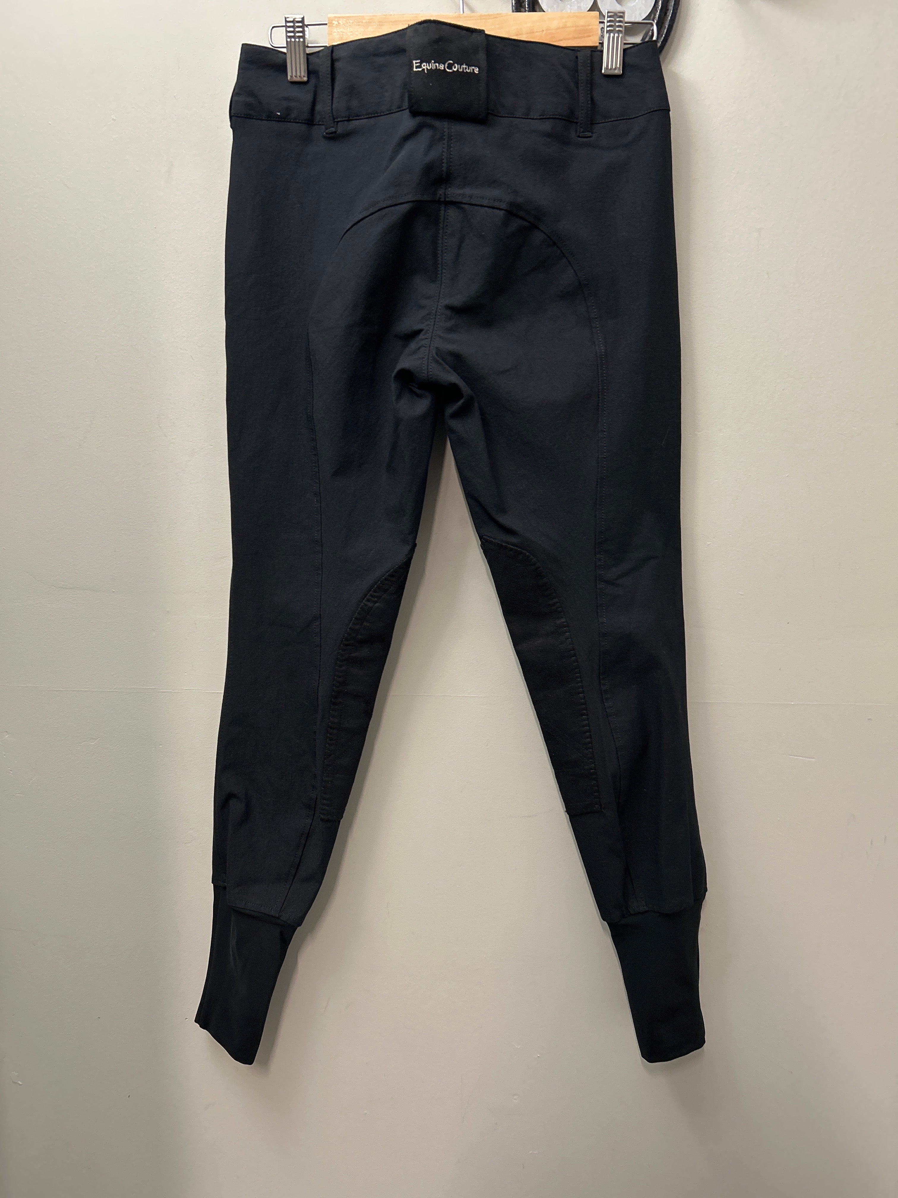Equine Couture Black Knee Patch Breeches 28