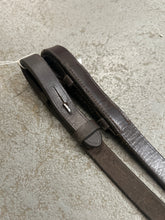 Load image into Gallery viewer, Brown Rubber English Reins with Buckle Ends
