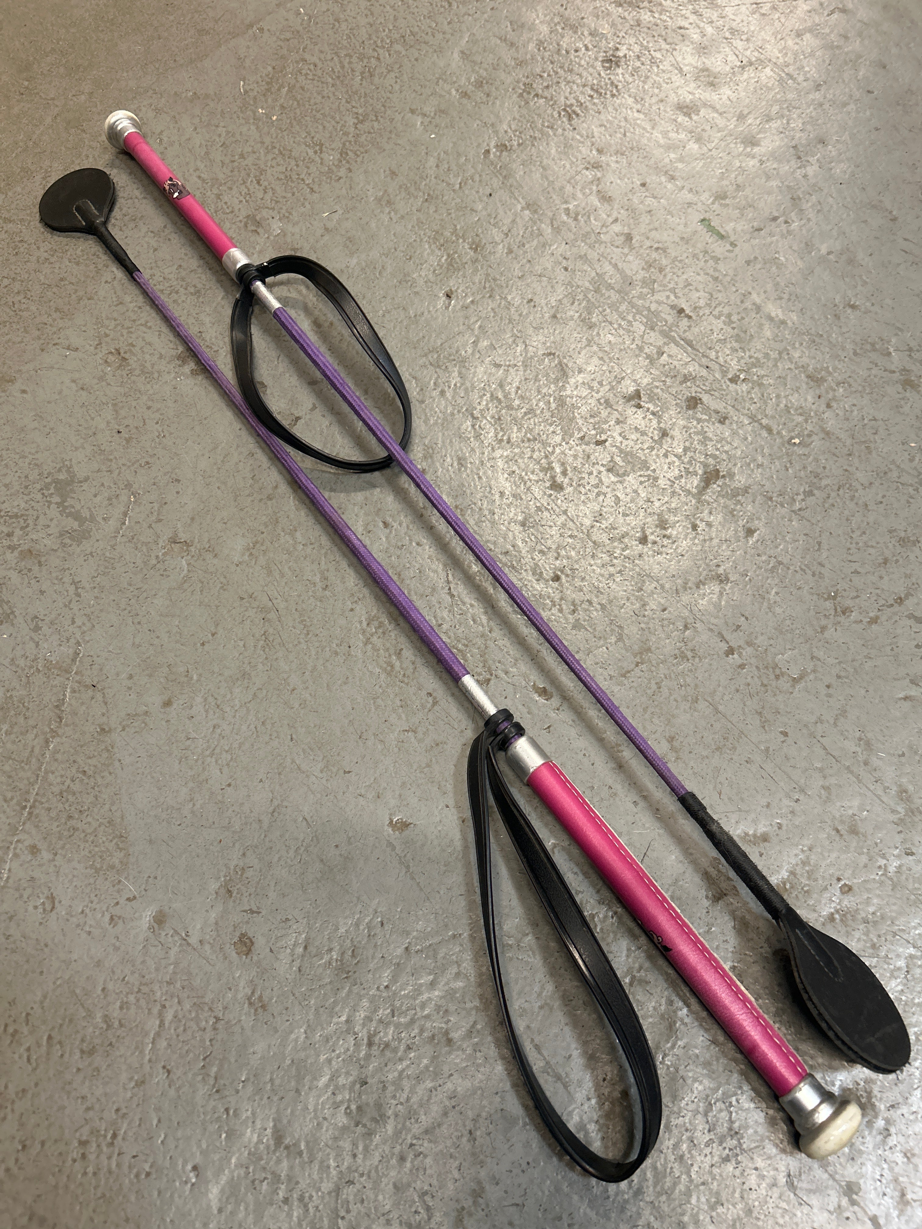 Horze Pink/Purple Crop 26"
