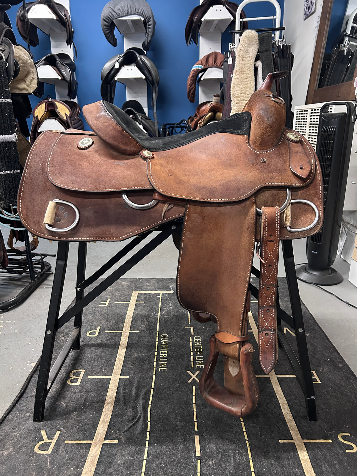16" Rough-Out Western Training Saddle