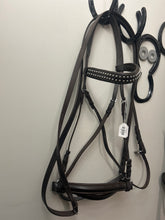 Load image into Gallery viewer, Rocky Creek Hill Brown Bitless Bridle with Reins
