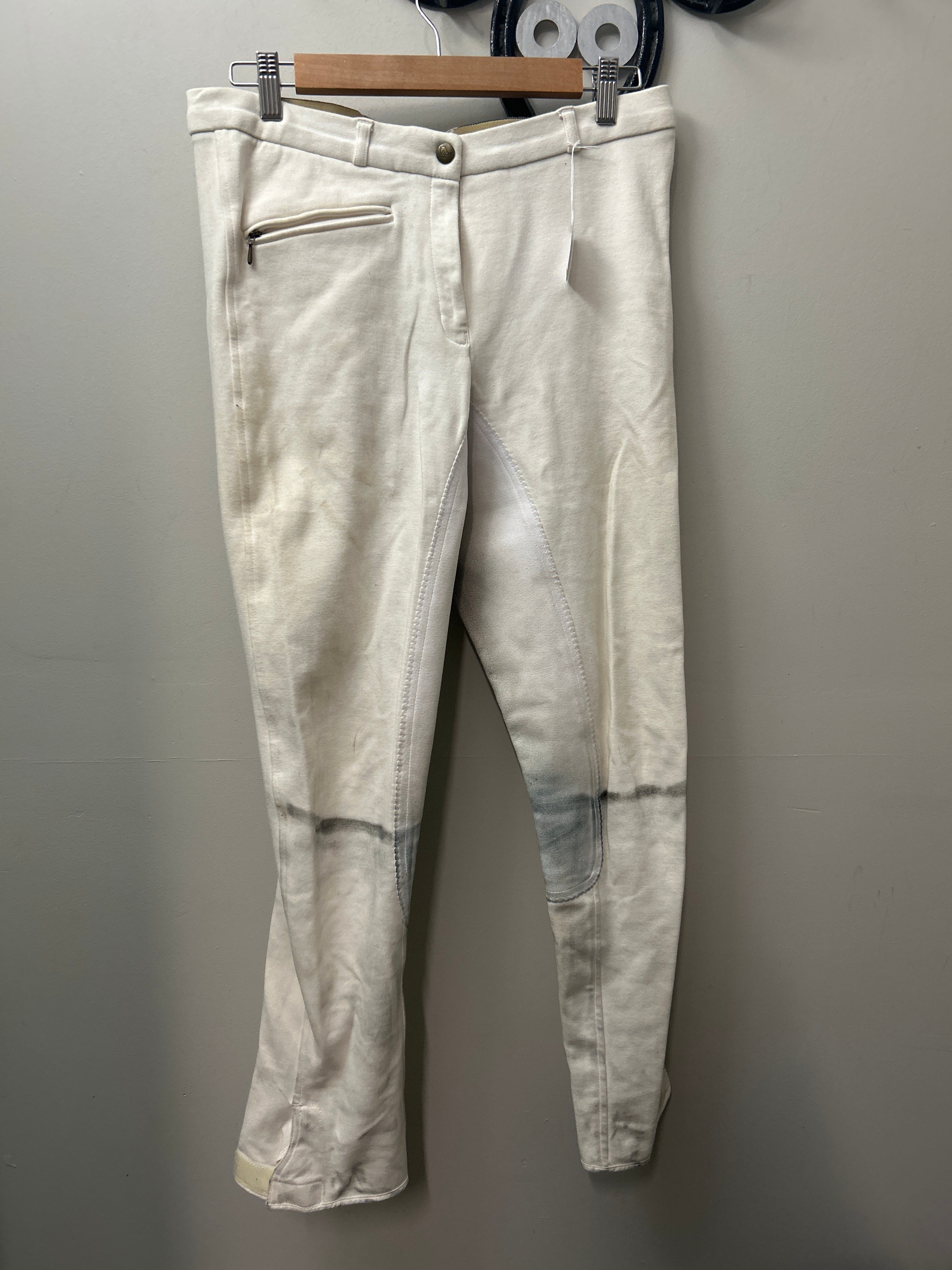 Equicomfort White Full Seat Breeches 32