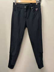 Elation Diamond Black Knee Patch Breeches 28
