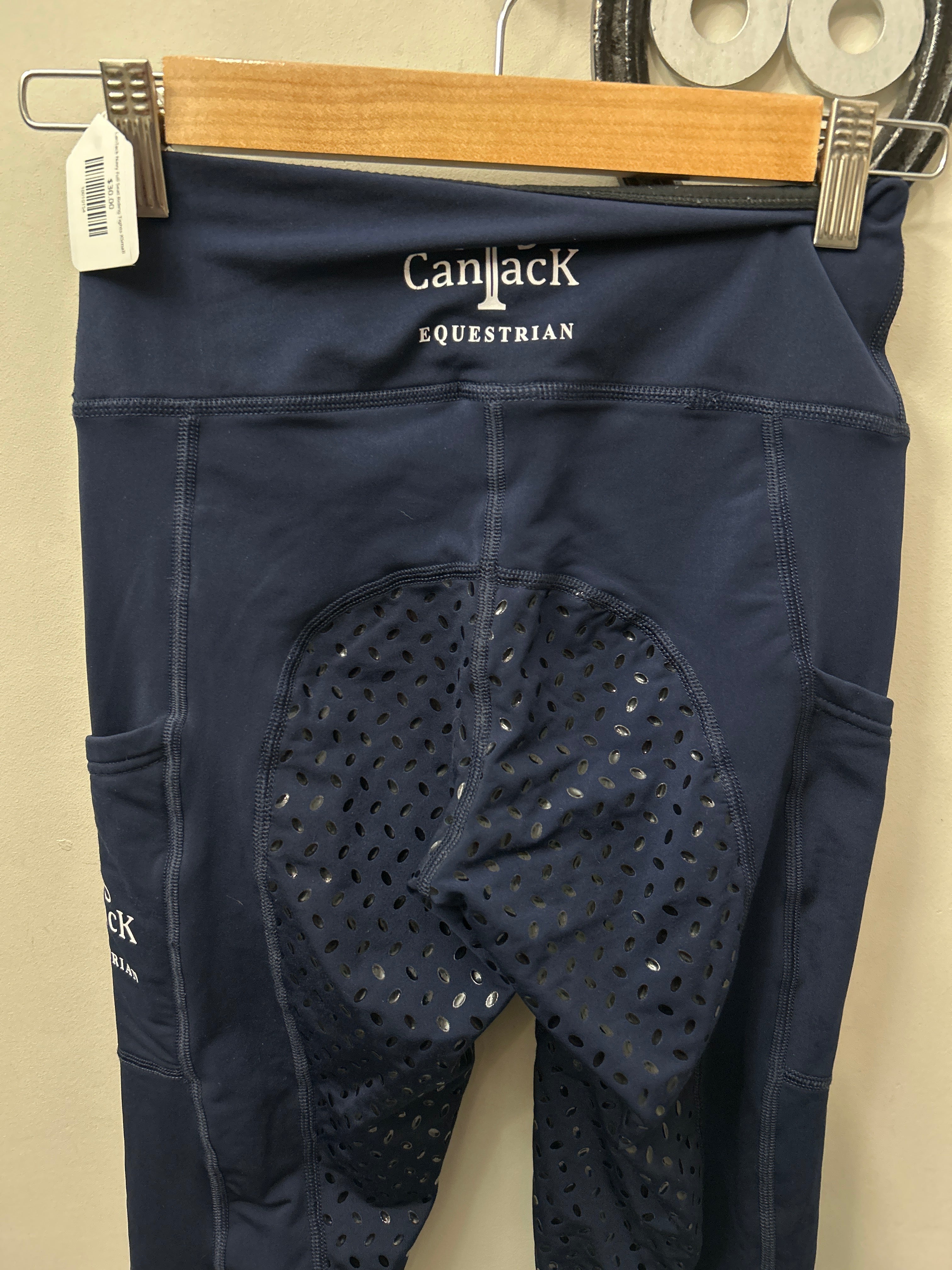 CanTack Navy Full Seat Riding Tights XSmall