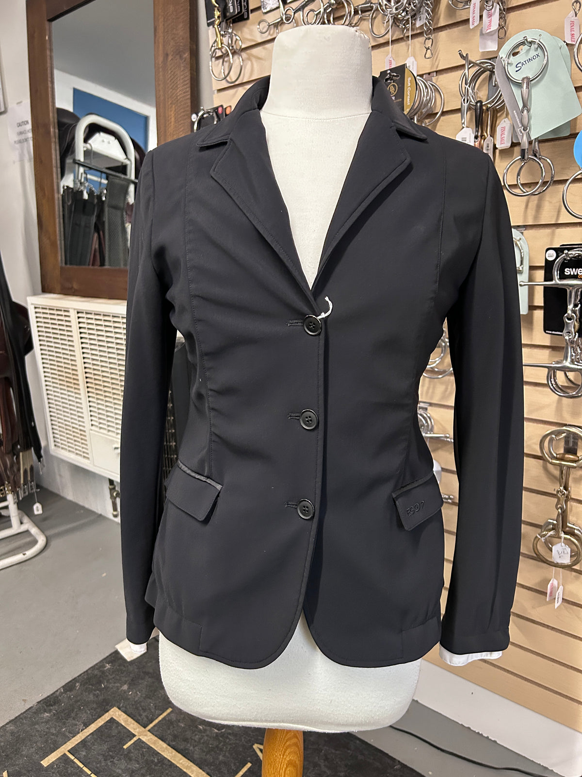 EGO7 Hunter Black Show Jacket Medium-Breeches-Consignment-Evolution Equestrian Co.