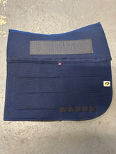 Load image into Gallery viewer, EcoGold CoolFit Dressage Saddle Pad Navy-Dressage Saddle Pad-Consignment-Evolution Equestrian Co.
