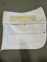 Load image into Gallery viewer, EcoGold CoolFit Dressage Saddle Pad White-Dressage Saddle Pad-Consignment-Evolution Equestrian Co.
