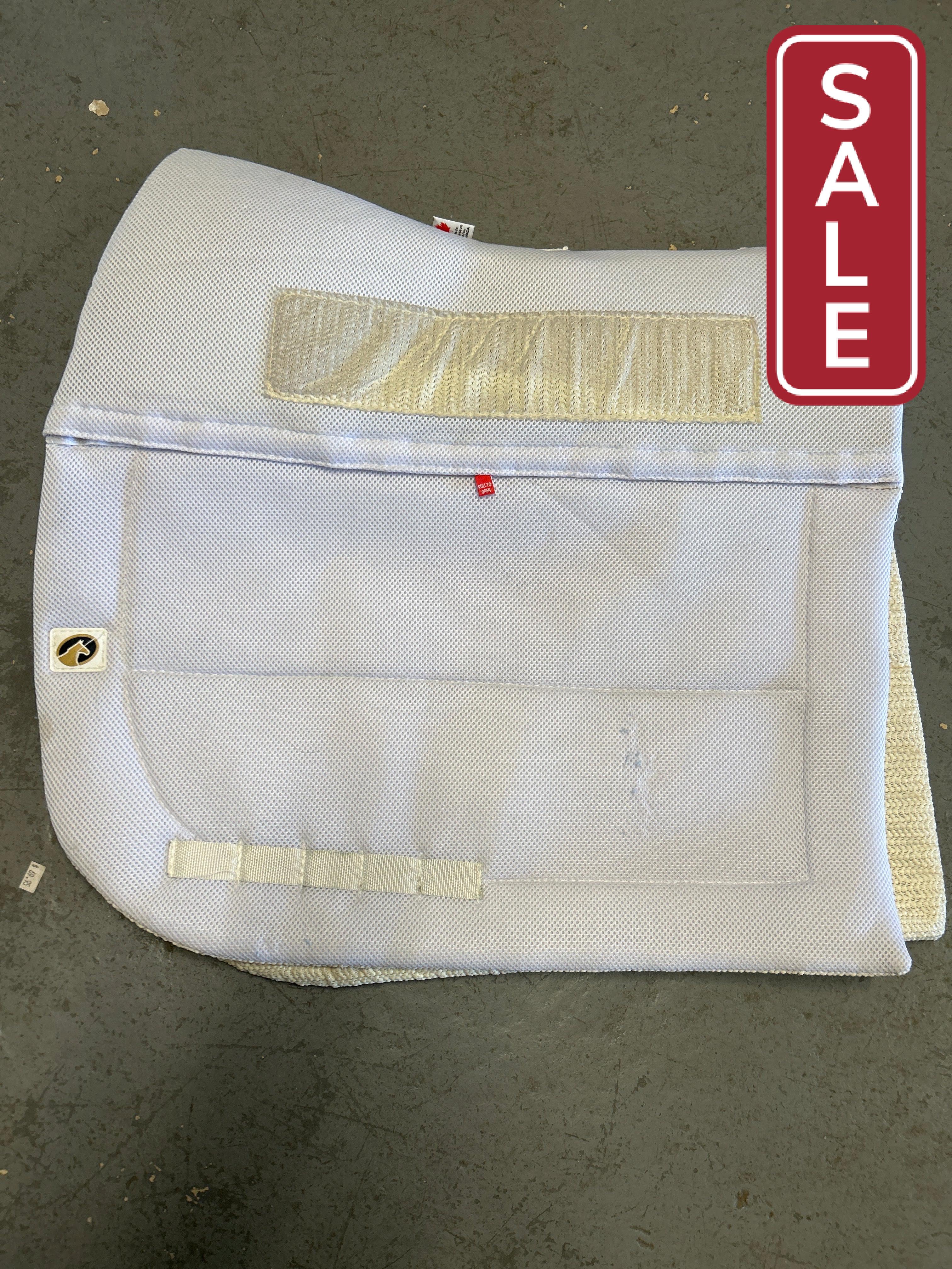 EcoGold CoolFit Dressage Saddle Pad White-Dressage Saddle Pad-Consignment-Evolution Equestrian Co.
