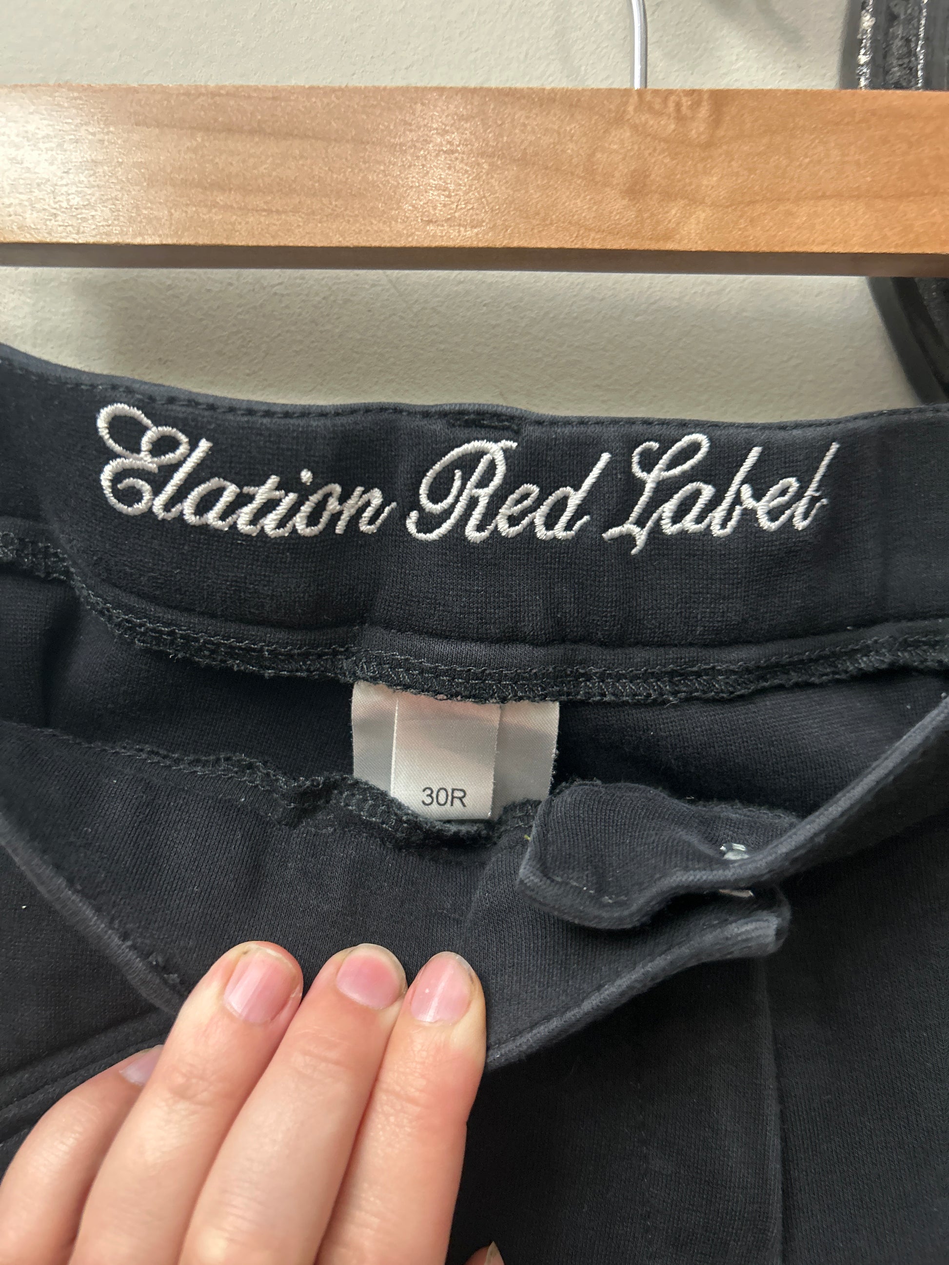 Elation Black Full Seat Breeches 30-Breeches-Consignment-Evolution Equestrian Co.