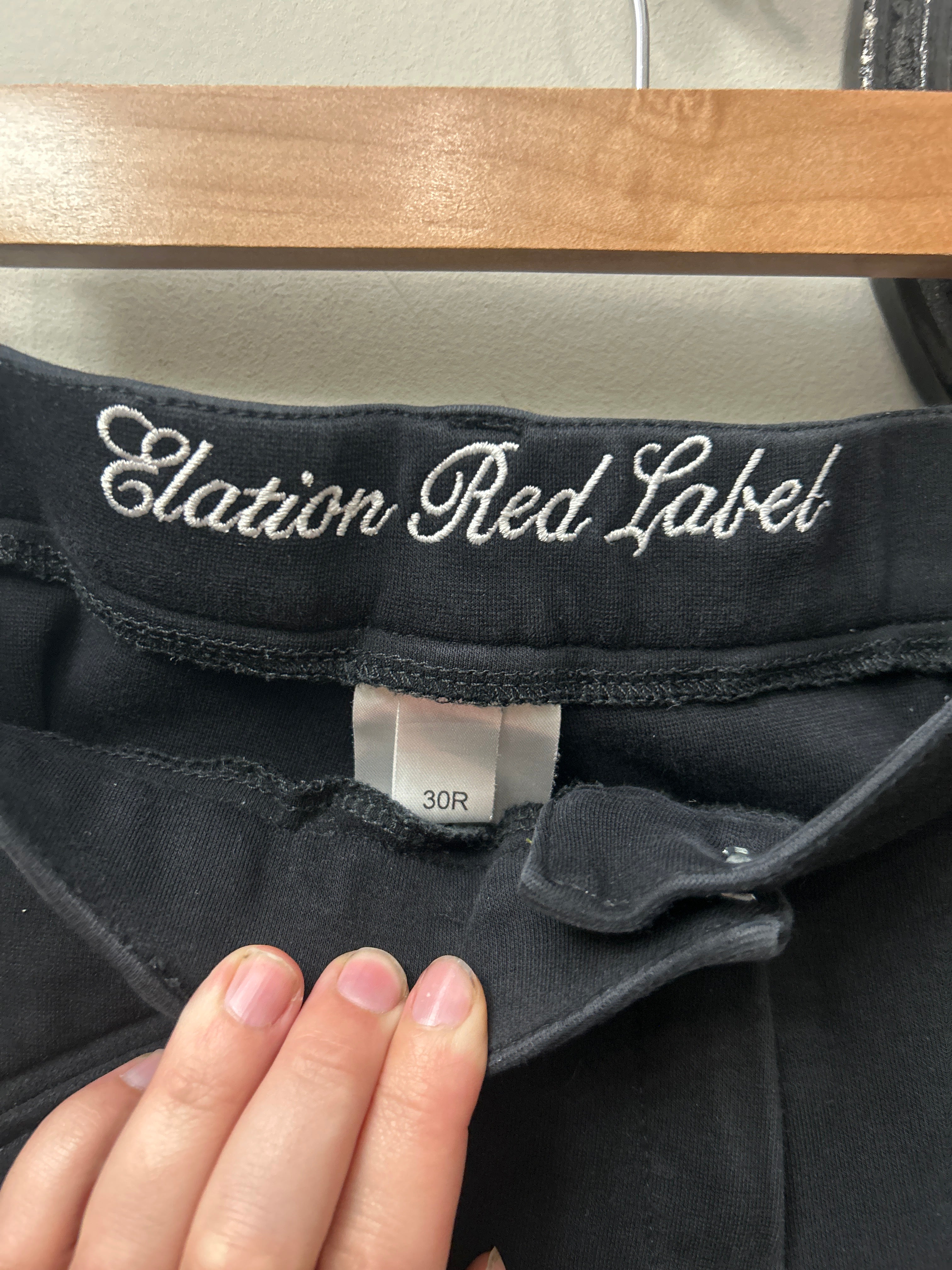 Elation Black Full Seat Breeches 30-Breeches-Consignment-Evolution Equestrian Co.