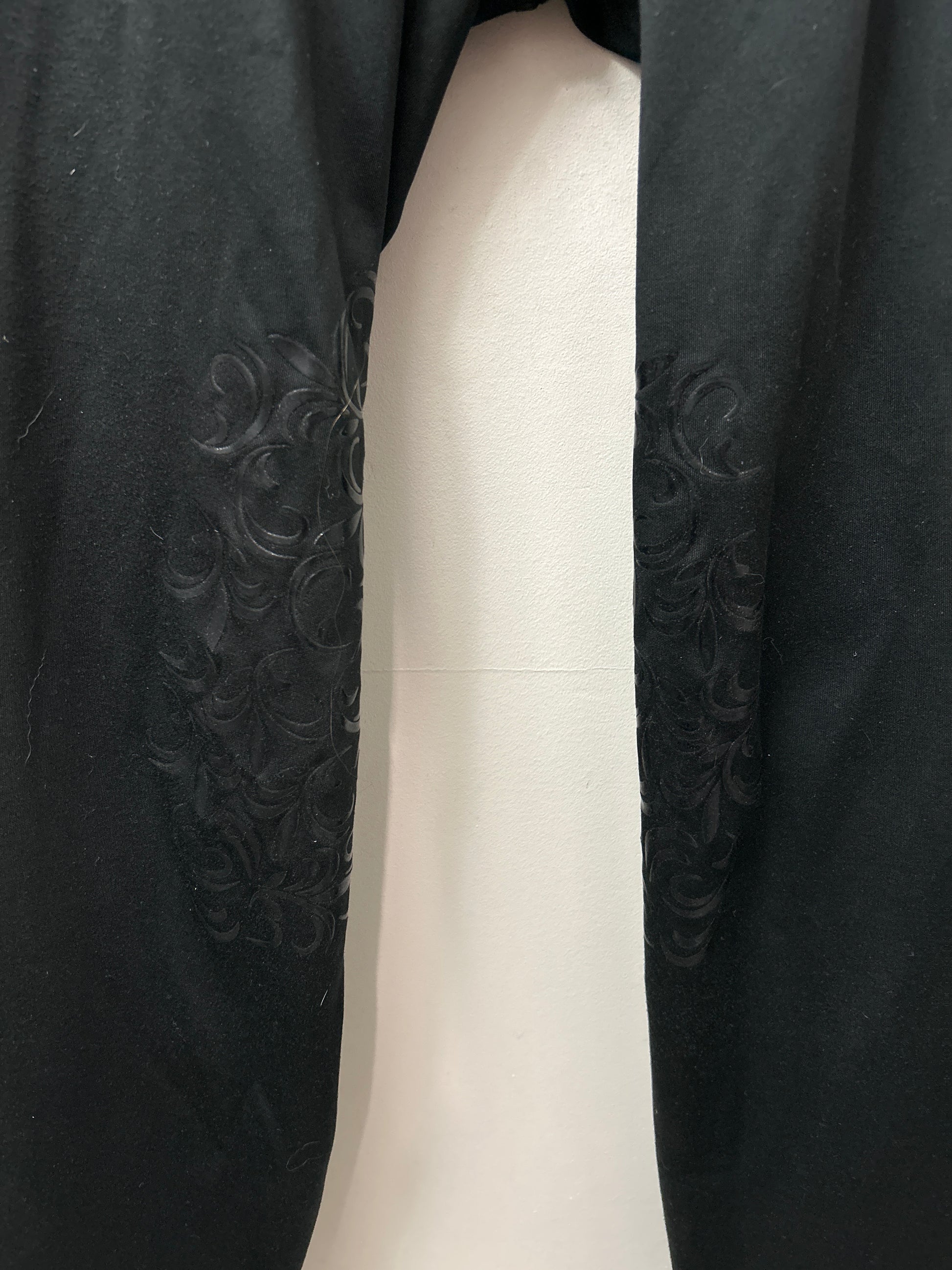 Elation Black Winter Riding Tights XLarge-Breeches-Consignment-Evolution Equestrian Co.