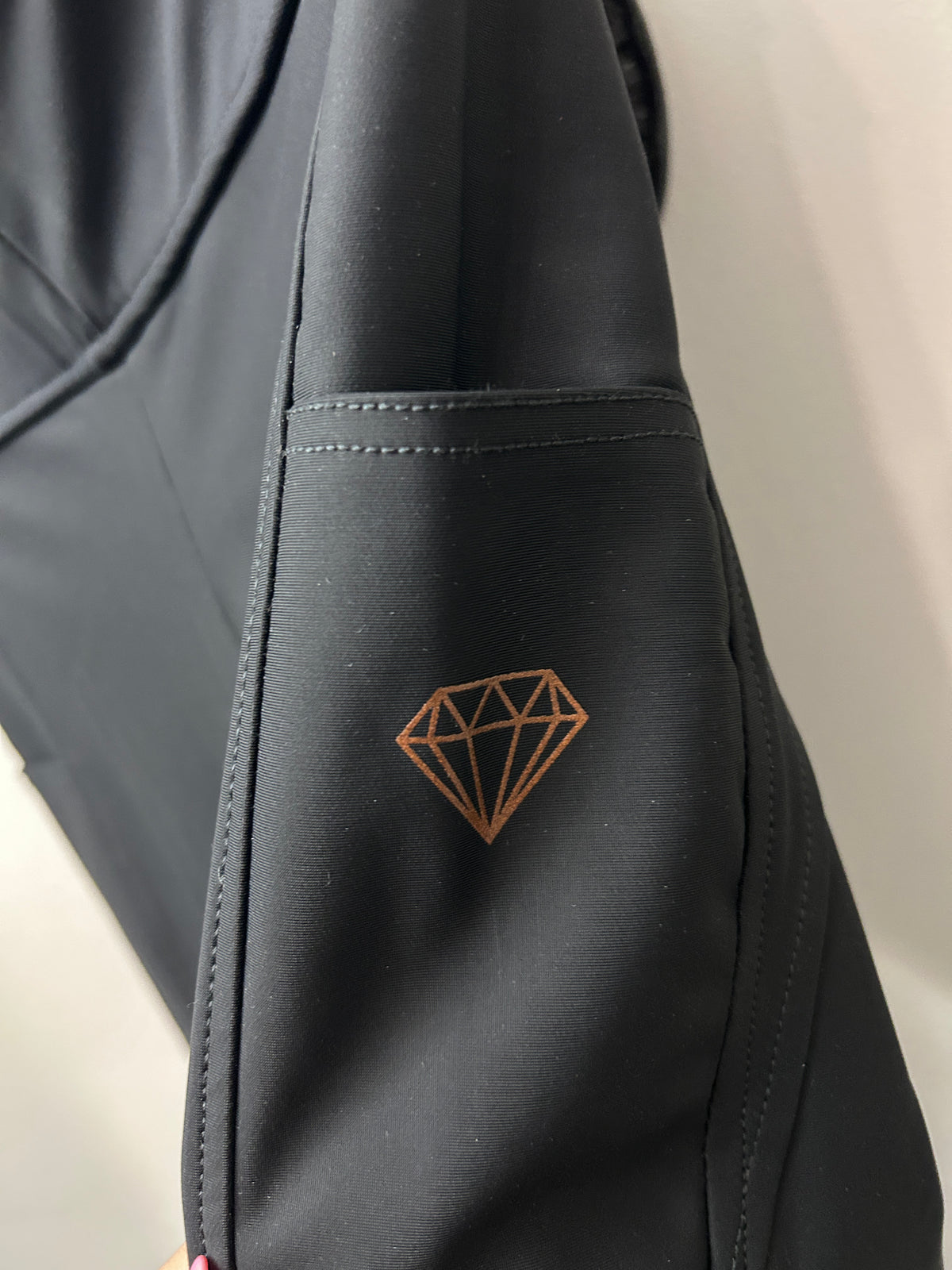 Elation Diamond Riding Tights Black Small-Bridle-Consignment-Evolution Equestrian Co.