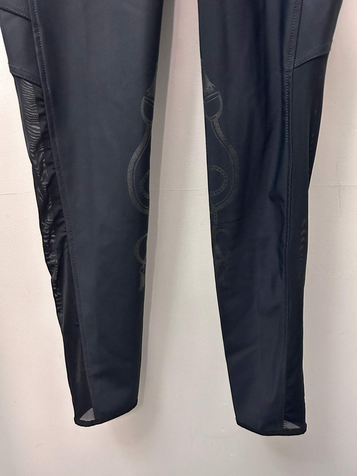 Elation Diamond Riding Tights Black Small-Bridle-Consignment-Evolution Equestrian Co.
