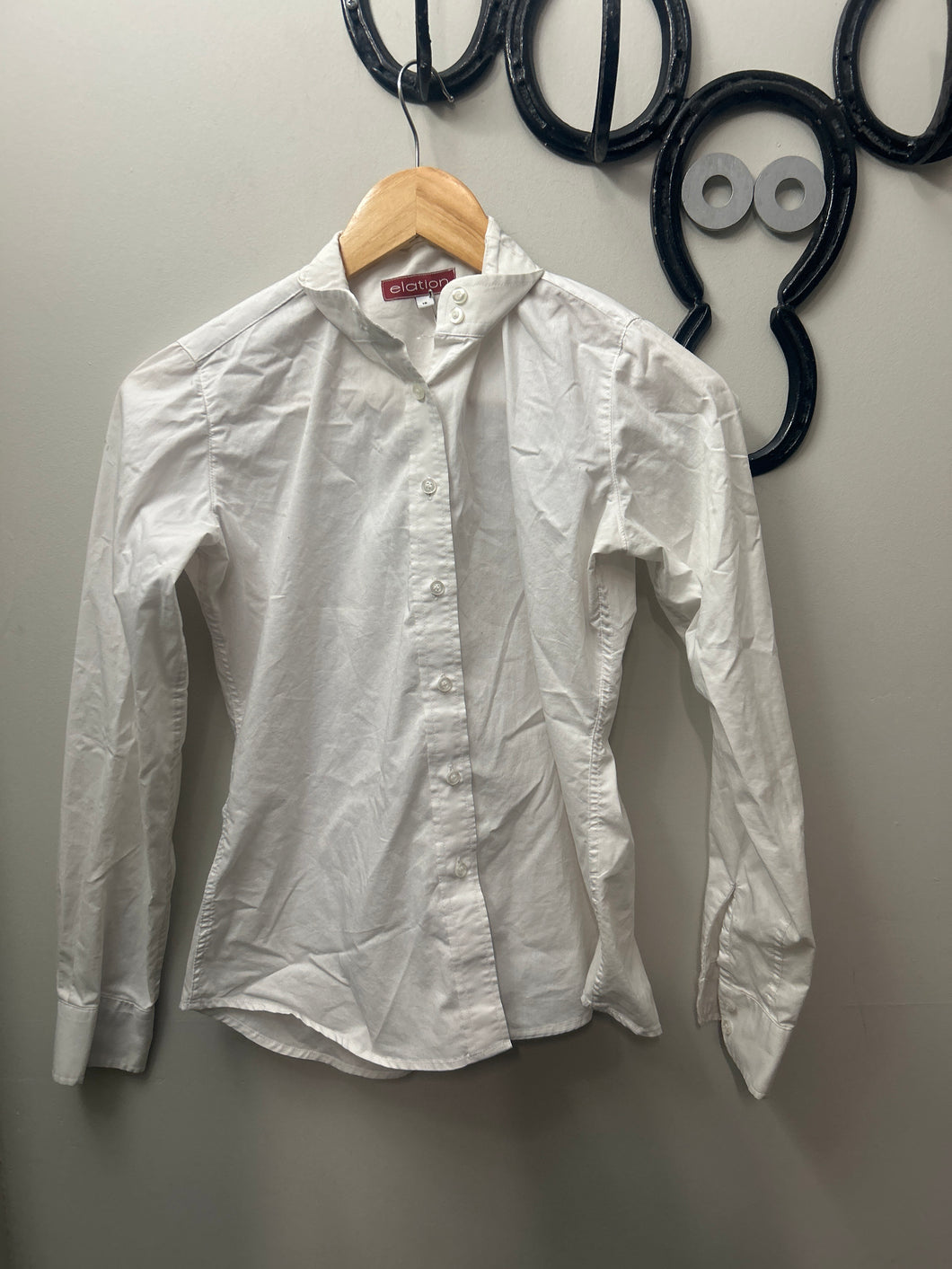 Elation Kids White Show Shirt 16-Riding Shirts-Consignment-Evolution Equestrian Co.