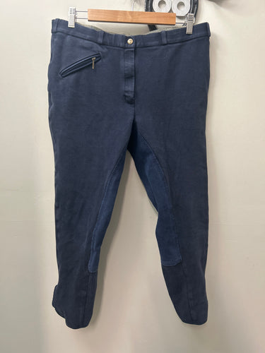 Elation Navy Full Seat Breeches 36-Breeches-Consignment-Evolution Equestrian Co.