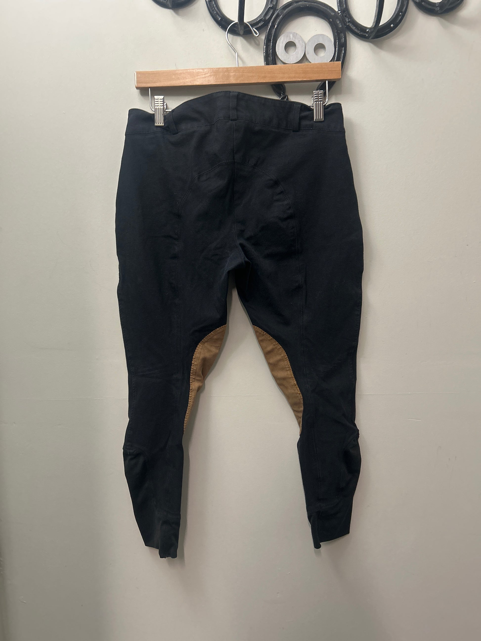 Elation Platinum Black Breeches 30R-Breeches-Consignment-Evolution Equestrian Co.