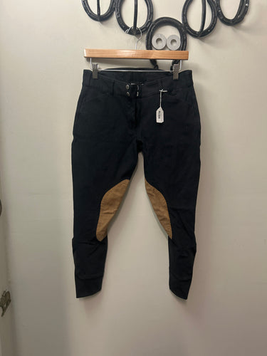 Elation Platinum Black Breeches 30R-Breeches-Consignment-Evolution Equestrian Co.