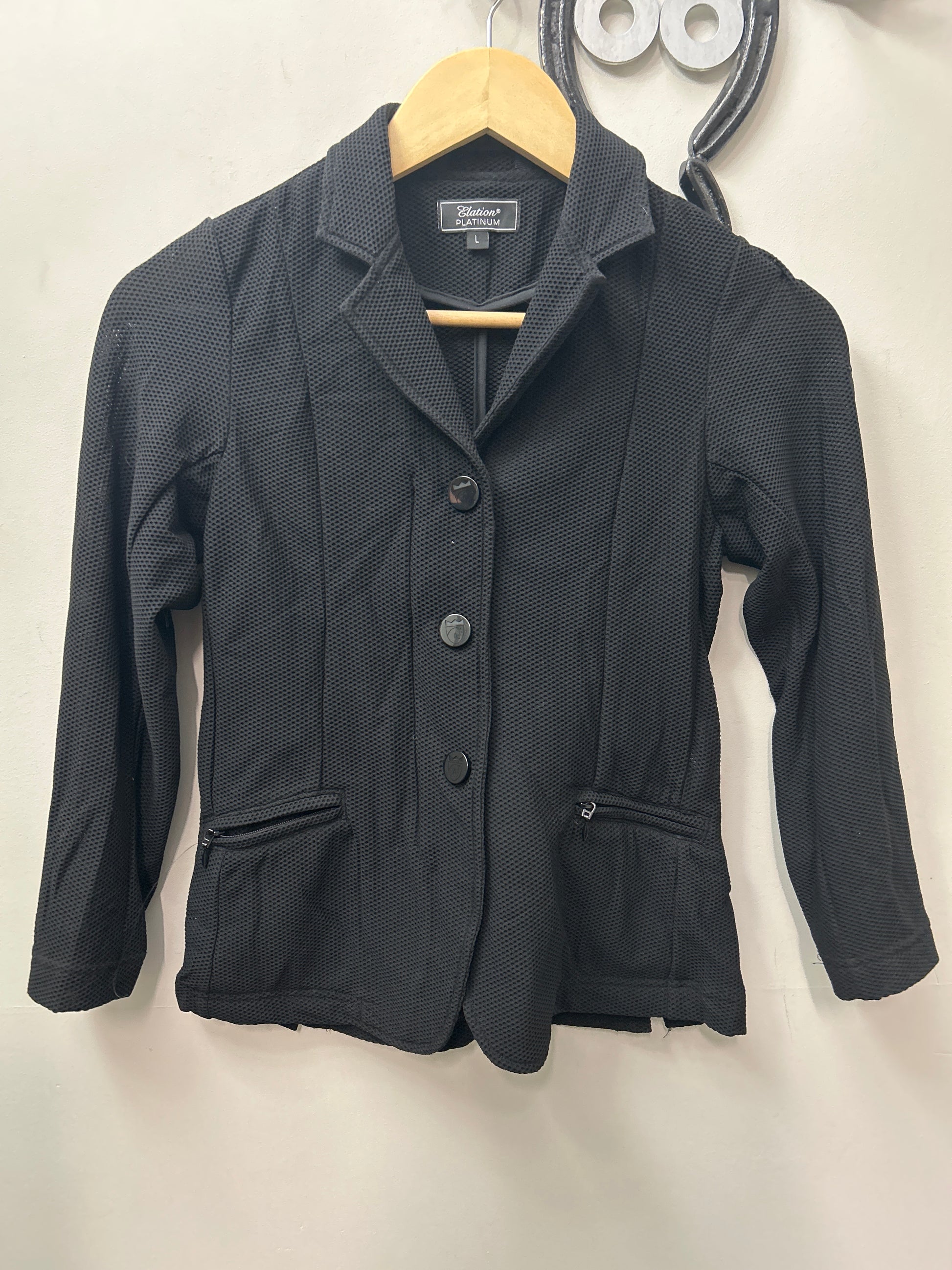 Elation Platinum Mesh Kid's Show Jacket Large-Show Jacket-Consignment-Evolution Equestrian Co.