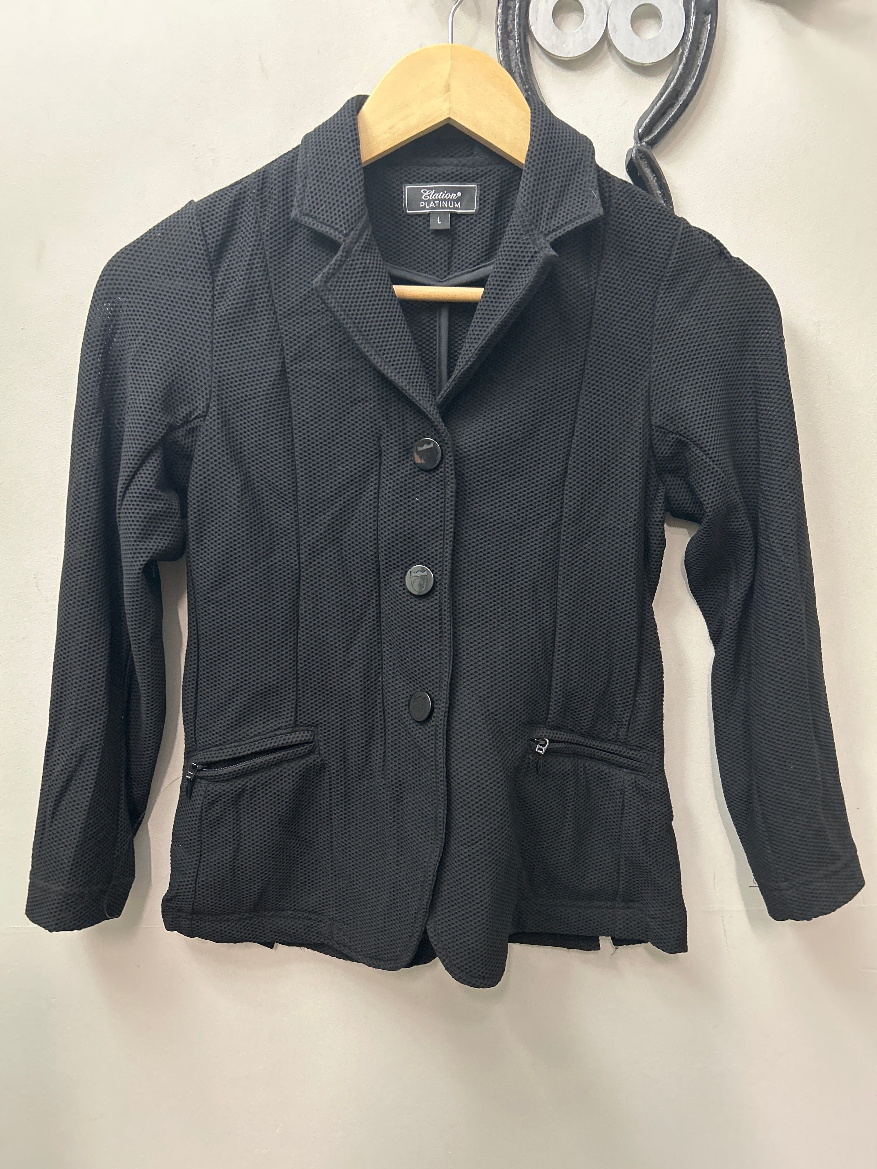Elation Platinum Mesh Kid's Show Jacket Large-Show Jacket-Consignment-Evolution Equestrian Co.
