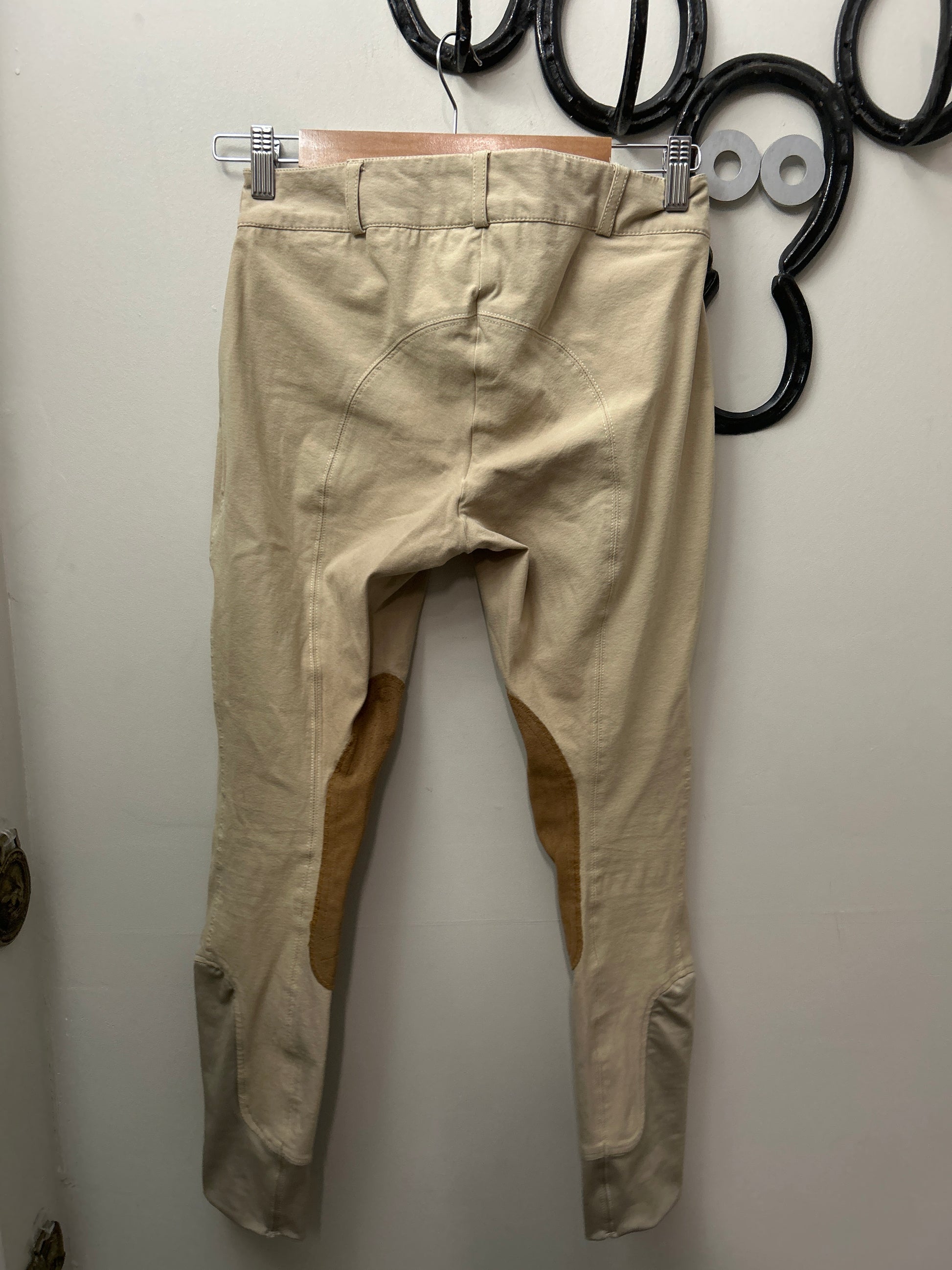 Elation Platinum Tan Breeches 28-Breeches-Consignment-Evolution Equestrian Co.