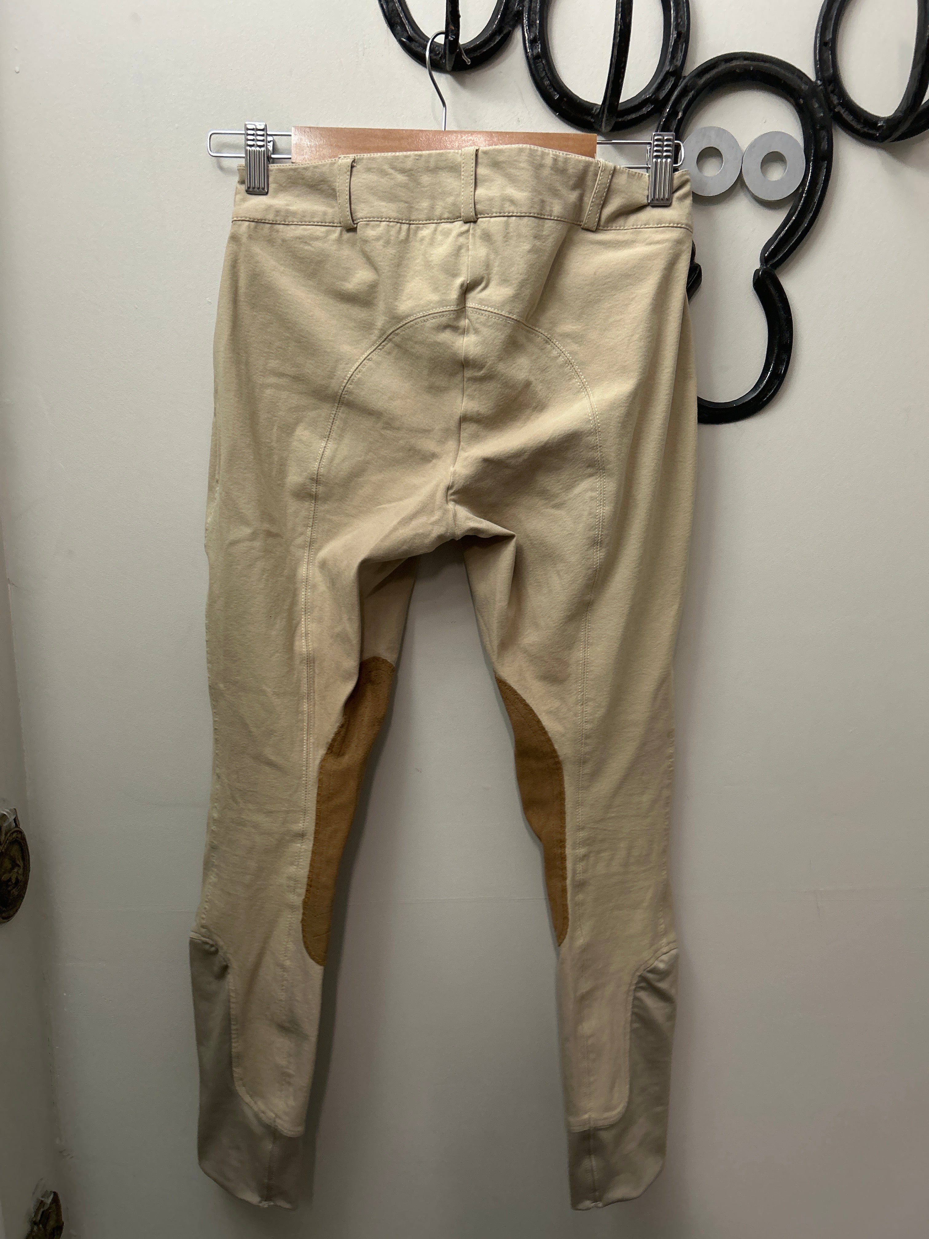 Elation Platinum Tan Breeches 28-Breeches-Consignment-Evolution Equestrian Co.