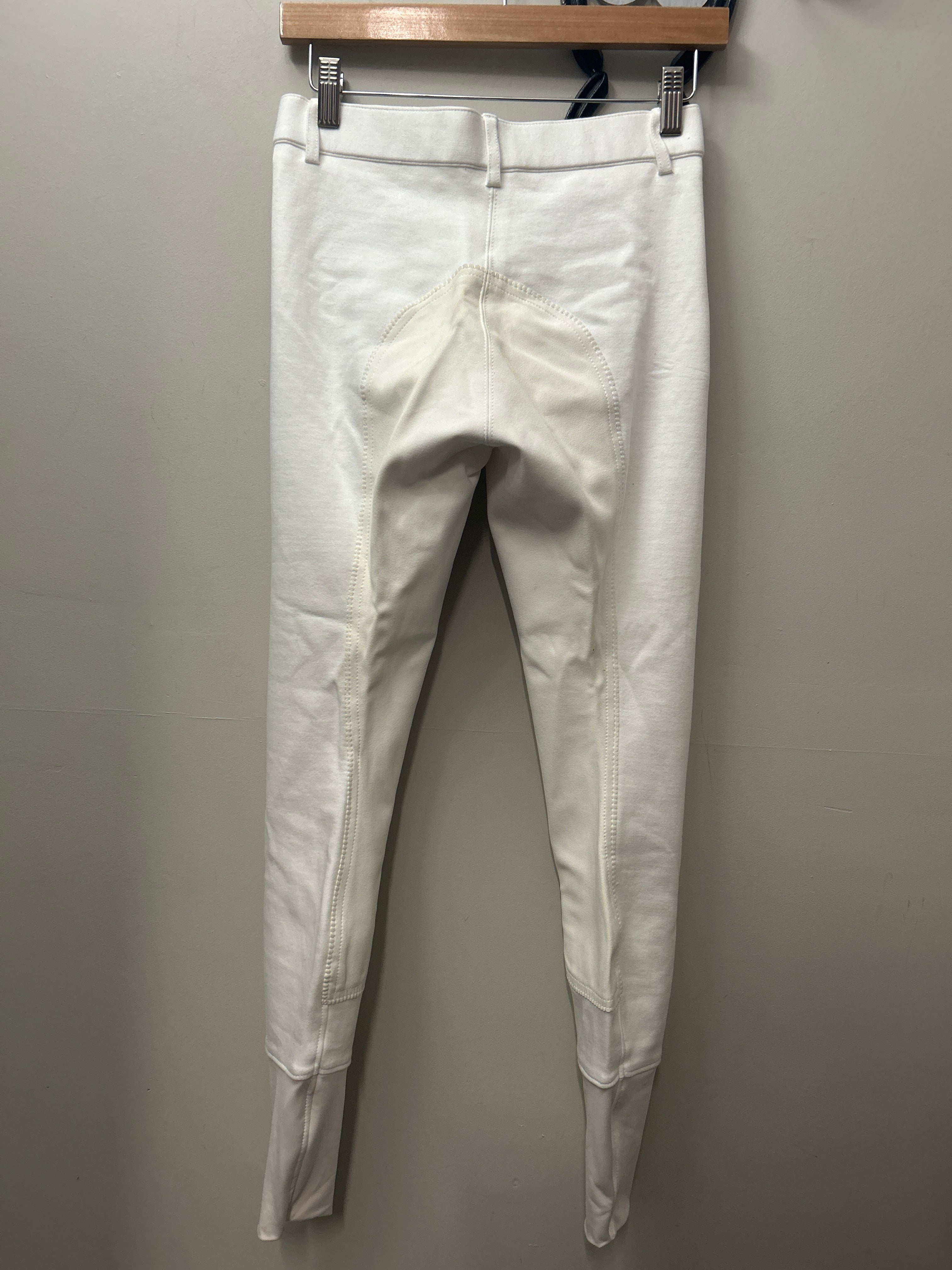 Elation Platinum White Full Seat Breeches 28-Breeches-Consignment-Evolution Equestrian Co.