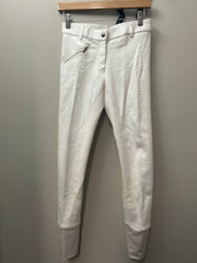 Elation Platinum White Full Seat Breeches 28-Breeches-Consignment-Evolution Equestrian Co.