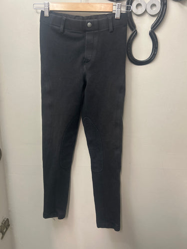 Elation Pull On Black Breeches Kids 14-Breeches-Consignment-Evolution Equestrian Co.