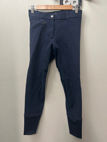 Elation Red Label Navy Full Seat Breeches 28R-Breeches-Consignment-Evolution Equestrian Co.