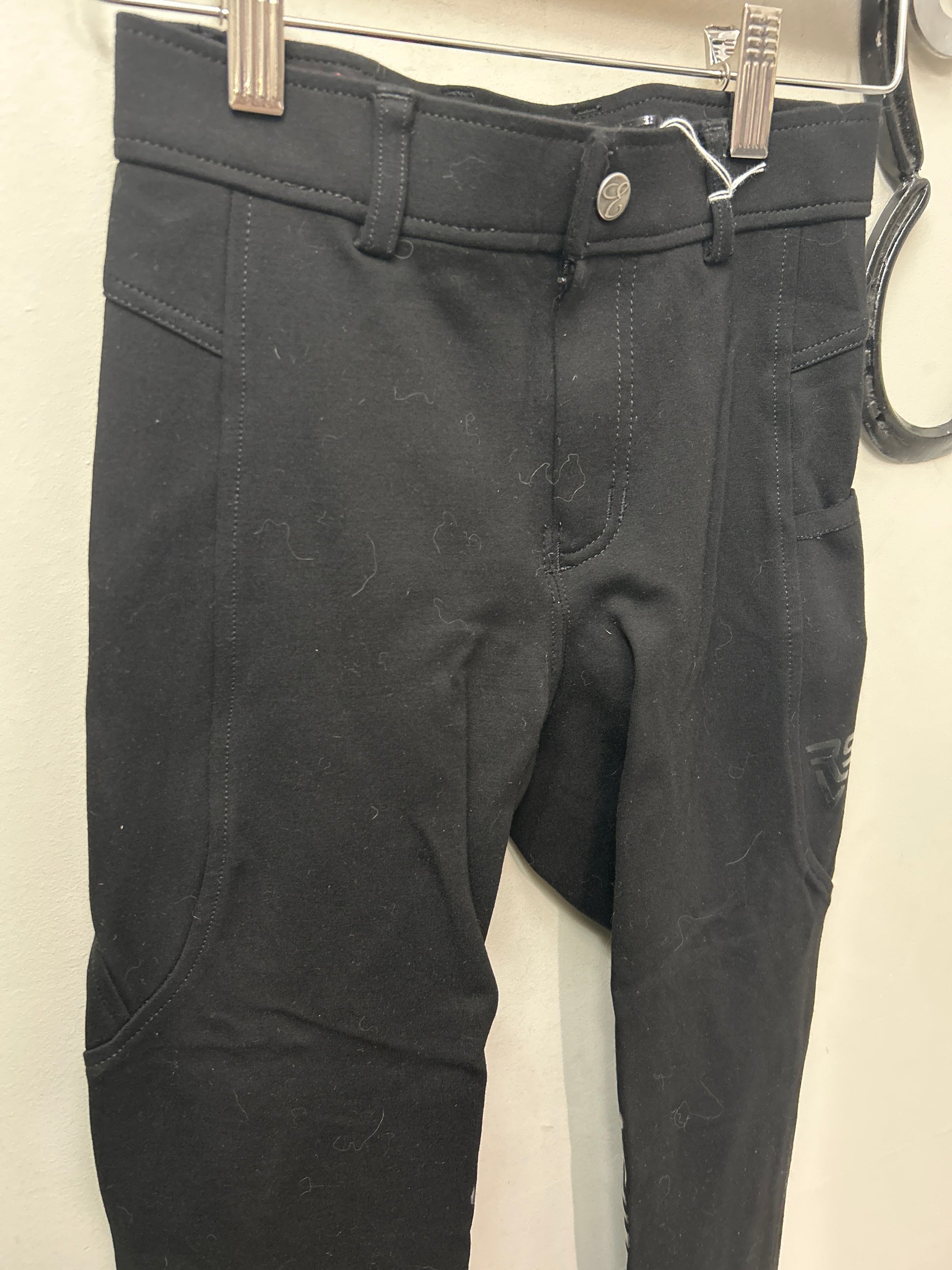 Elation Red Label Sport Black Kid's Breeches 12-Breeches-Consignment-Evolution Equestrian Co.