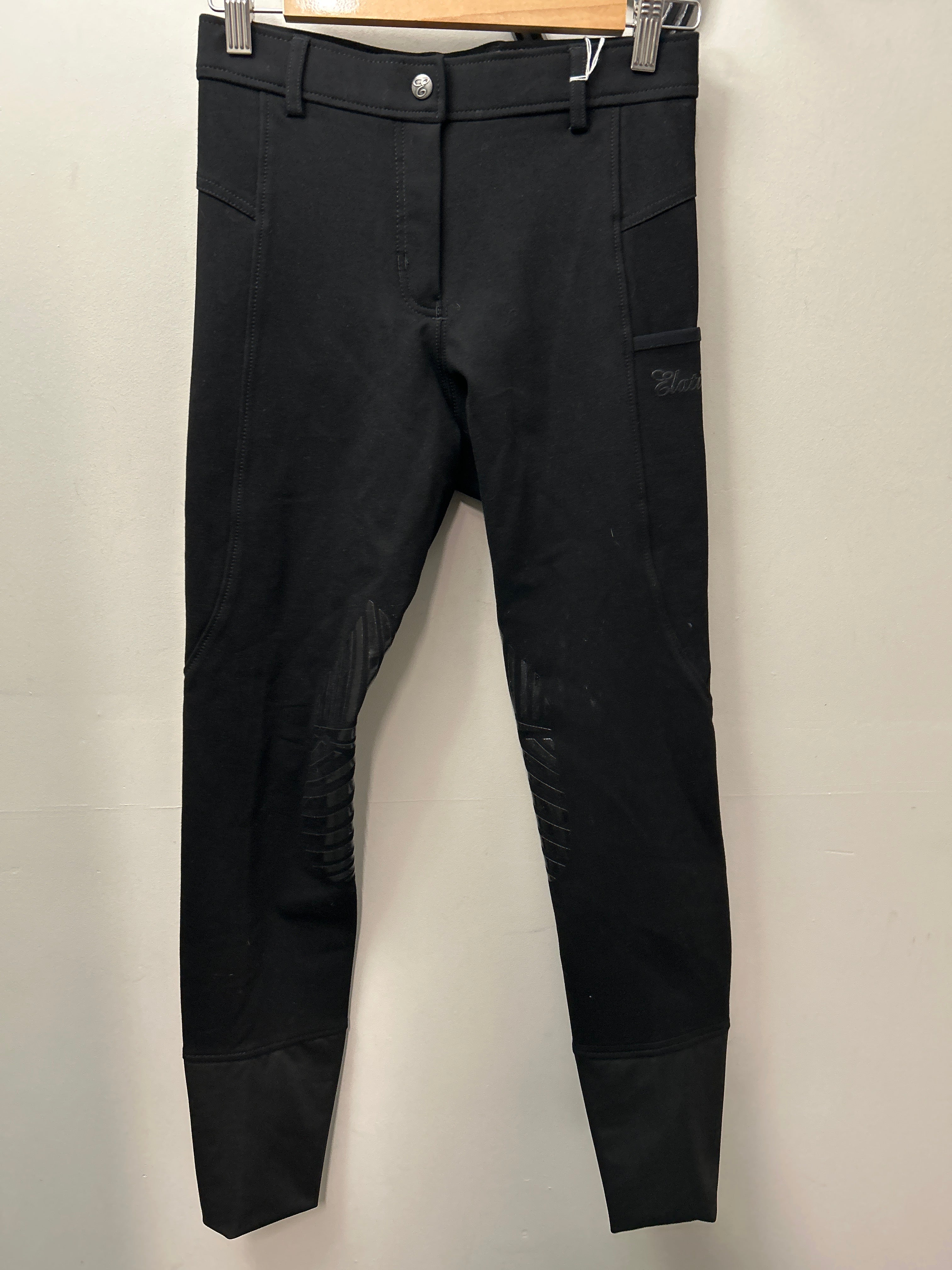 Elation Red Label Sport Euro Seat Breech Black 28-Breeches-Consignment-Evolution Equestrian Co.