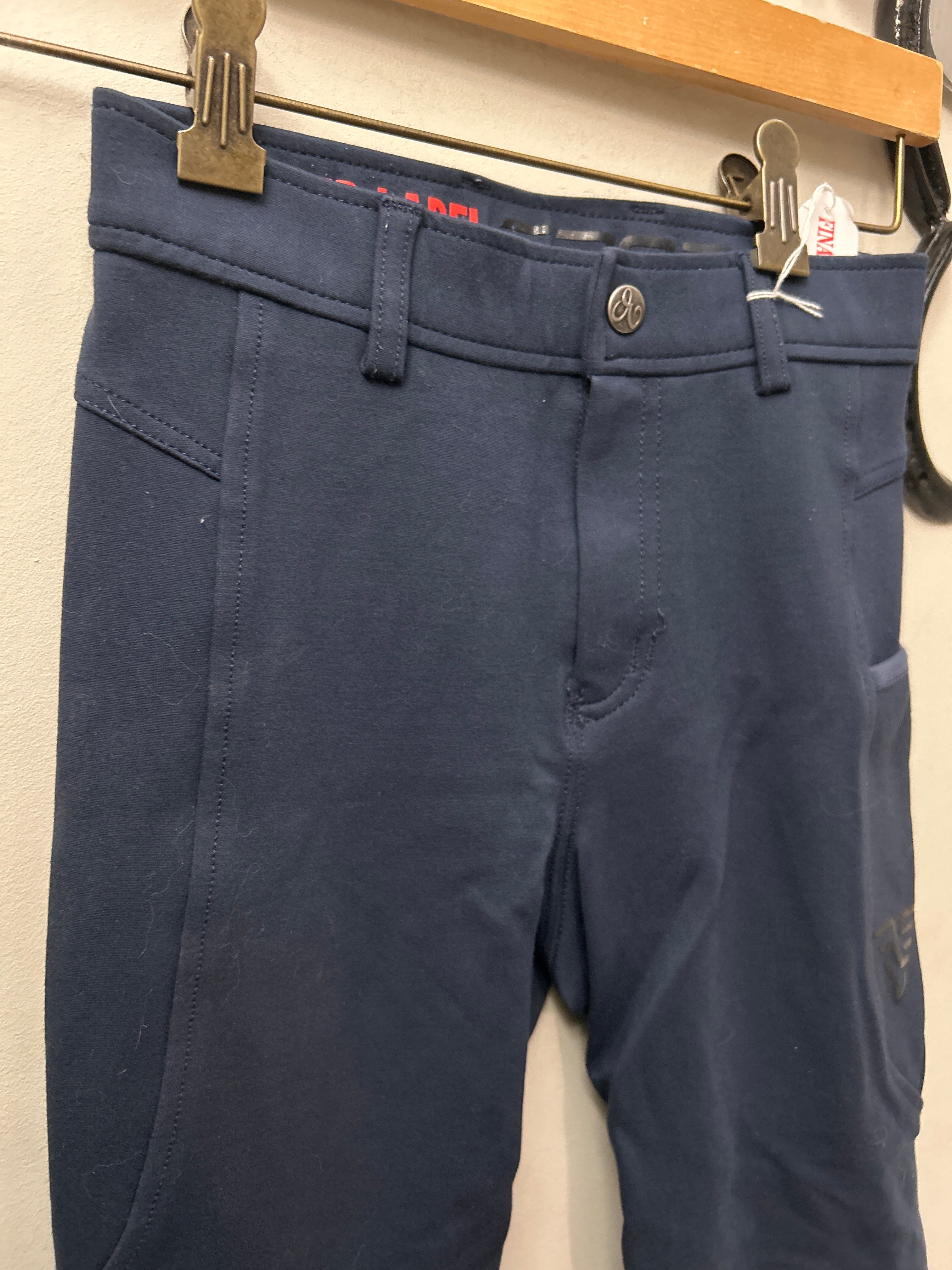 Elation Red Label Sport Navy Kid's Breeches 12-Breeches-Consignment-Evolution Equestrian Co.