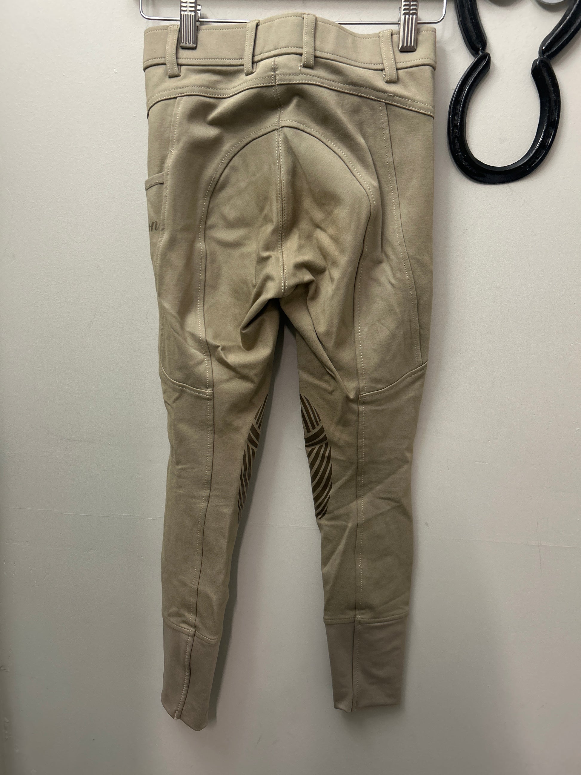 Elation Red Label Sport Tan Kid's Breeches 12-Breeches-Consignment-Evolution Equestrian Co.