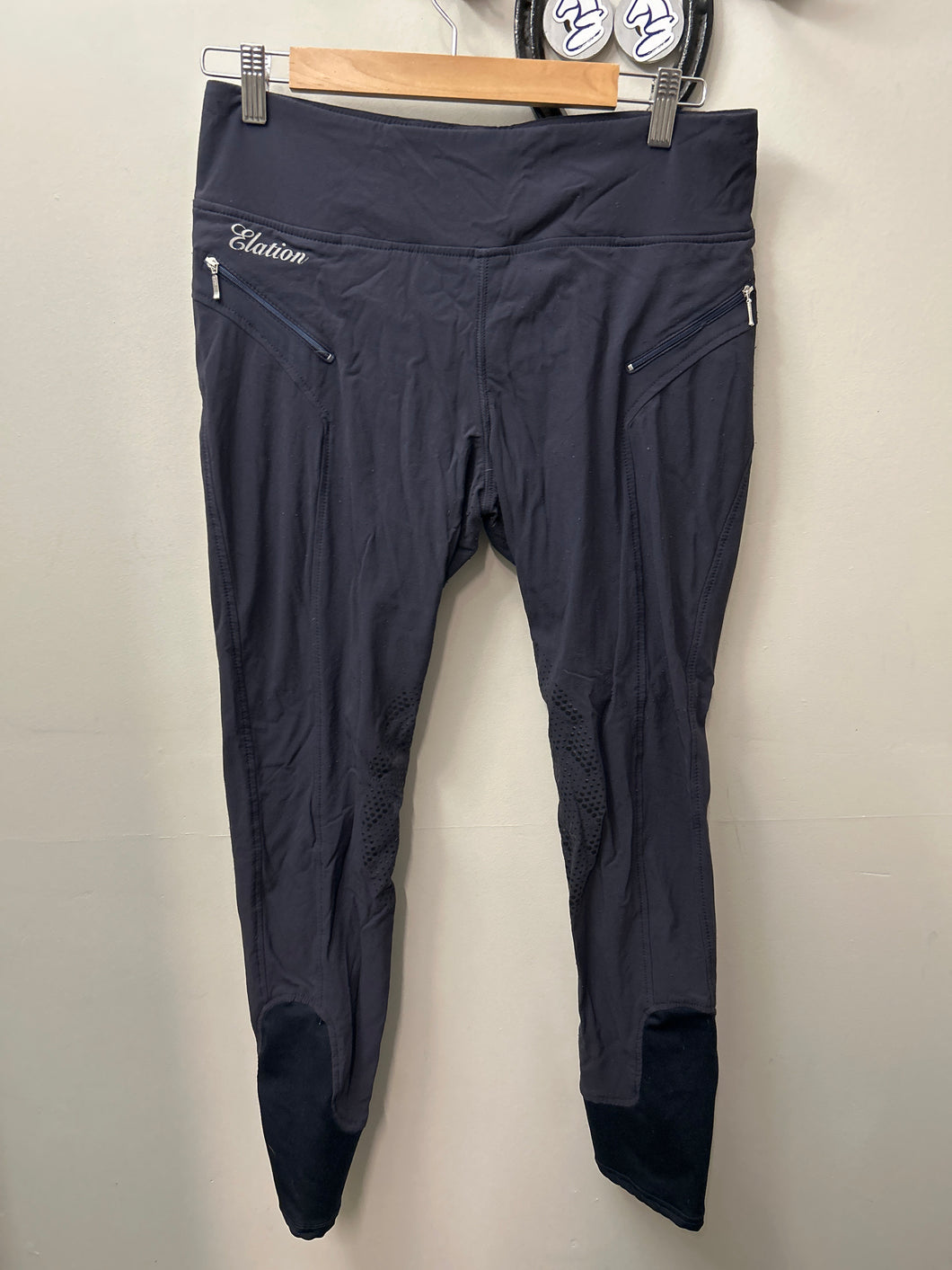 Elation Riding Tights Navy Large-Breeches-Consignment-Evolution Equestrian Co.