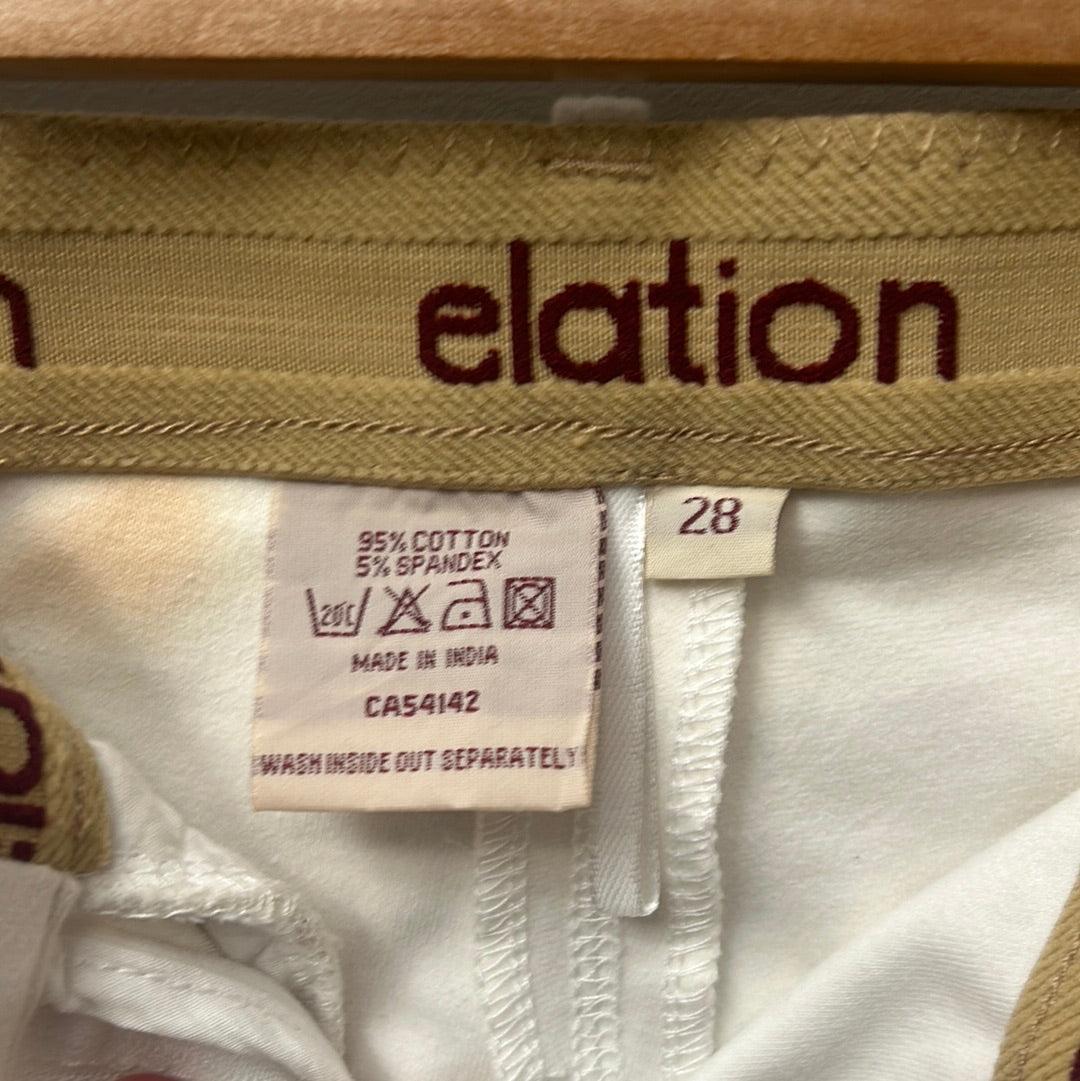Elation White Full Seat Breeches 28-Breeches-Consignment-Evolution Equestrian Co.