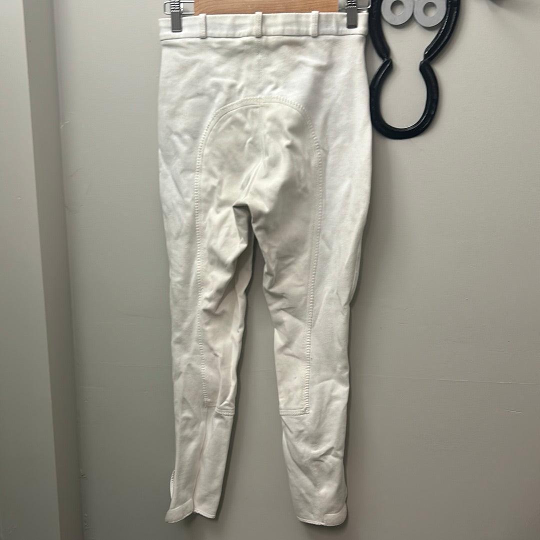 Elation White Full Seat Breeches 28-Breeches-Consignment-Evolution Equestrian Co.