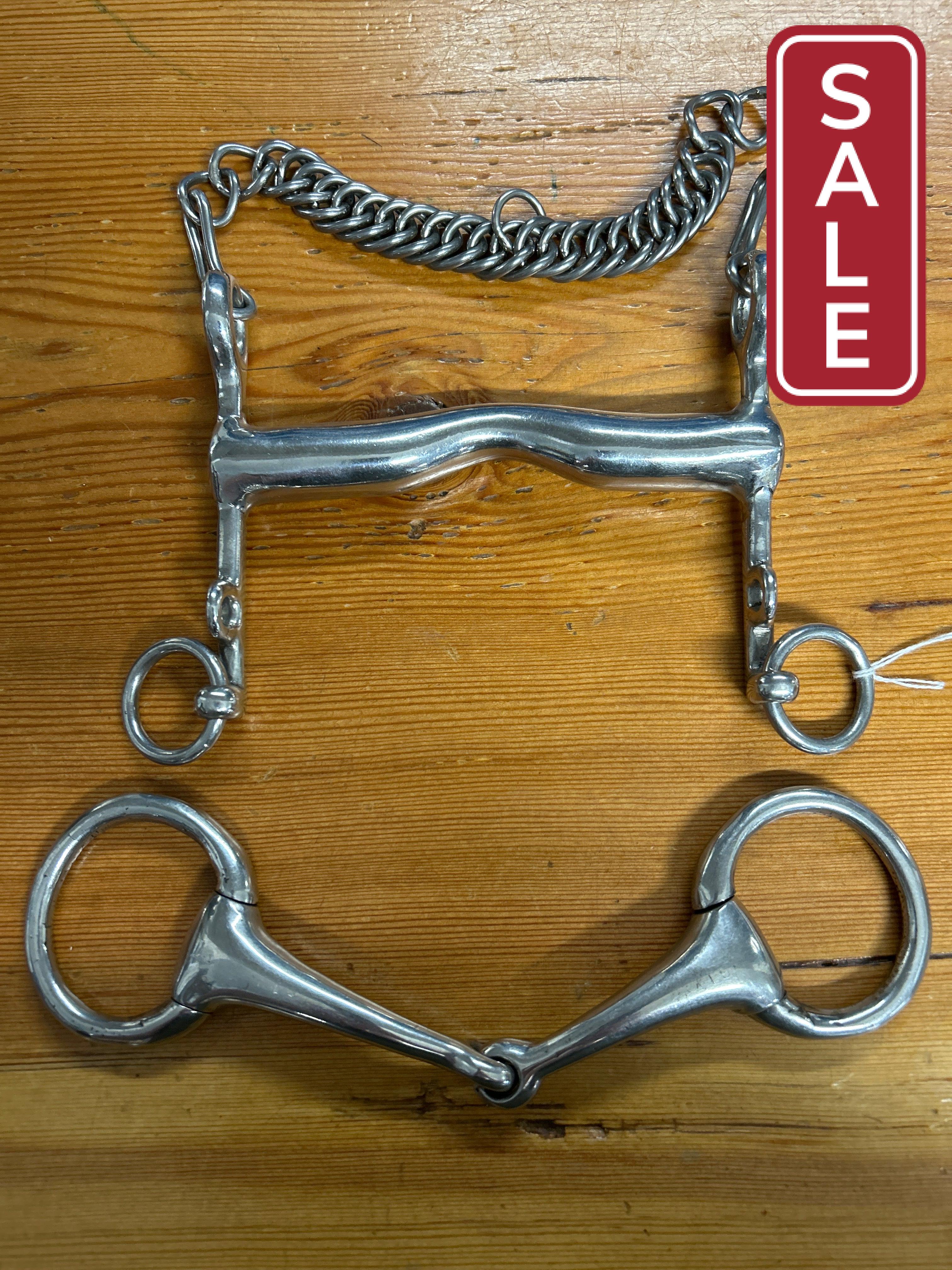 Eldonian Weymouth and Eggbutt Bradoon Set-Bits-Consignment-Evolution Equestrian Co.