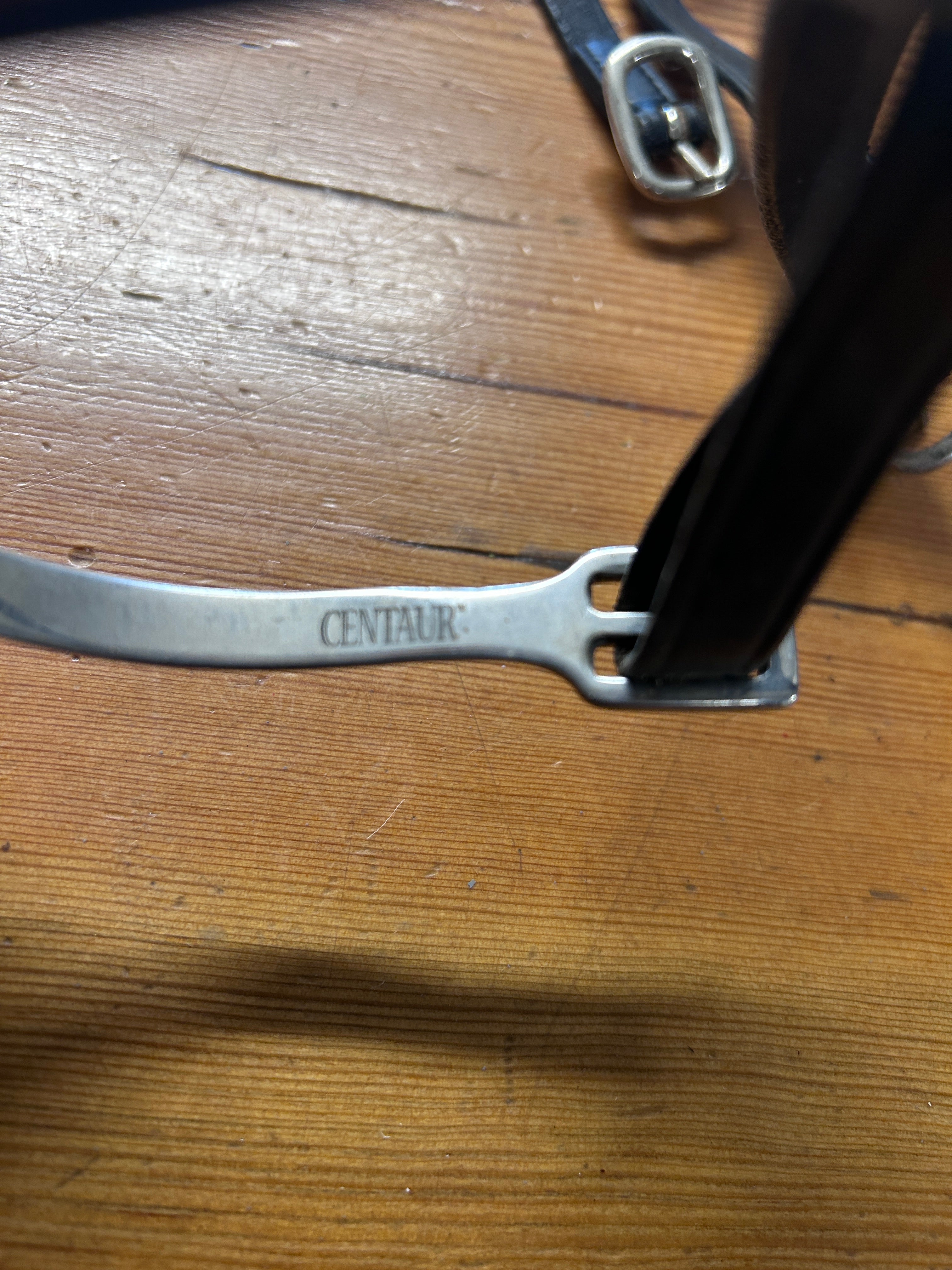 English Ball Spurs with Leather Straps-English Spurs-Consignment-Evolution Equestrian Co.