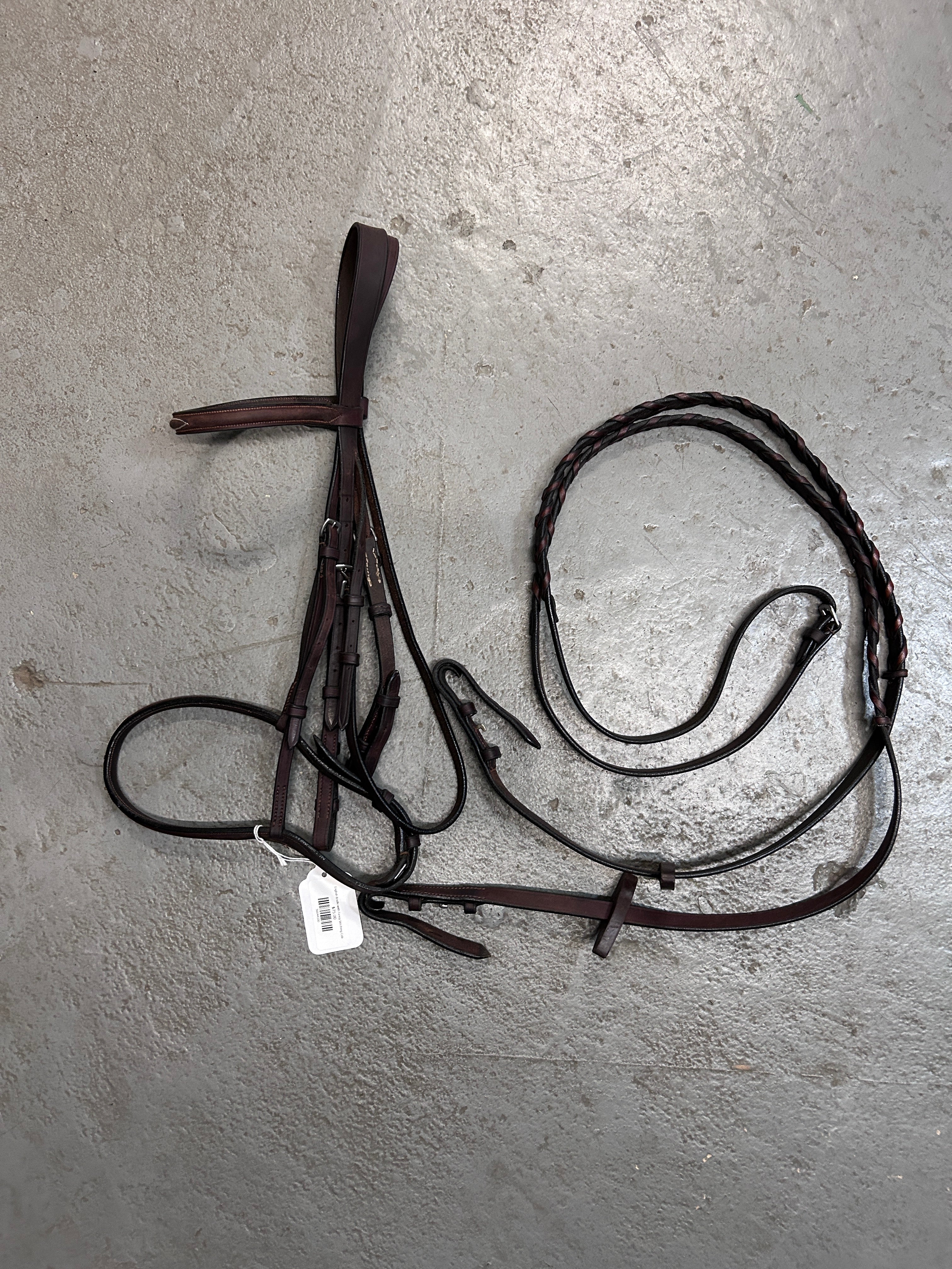 English Bridle with Fancy Stitching Cob-Bridle-Consignment-Evolution Equestrian Co.