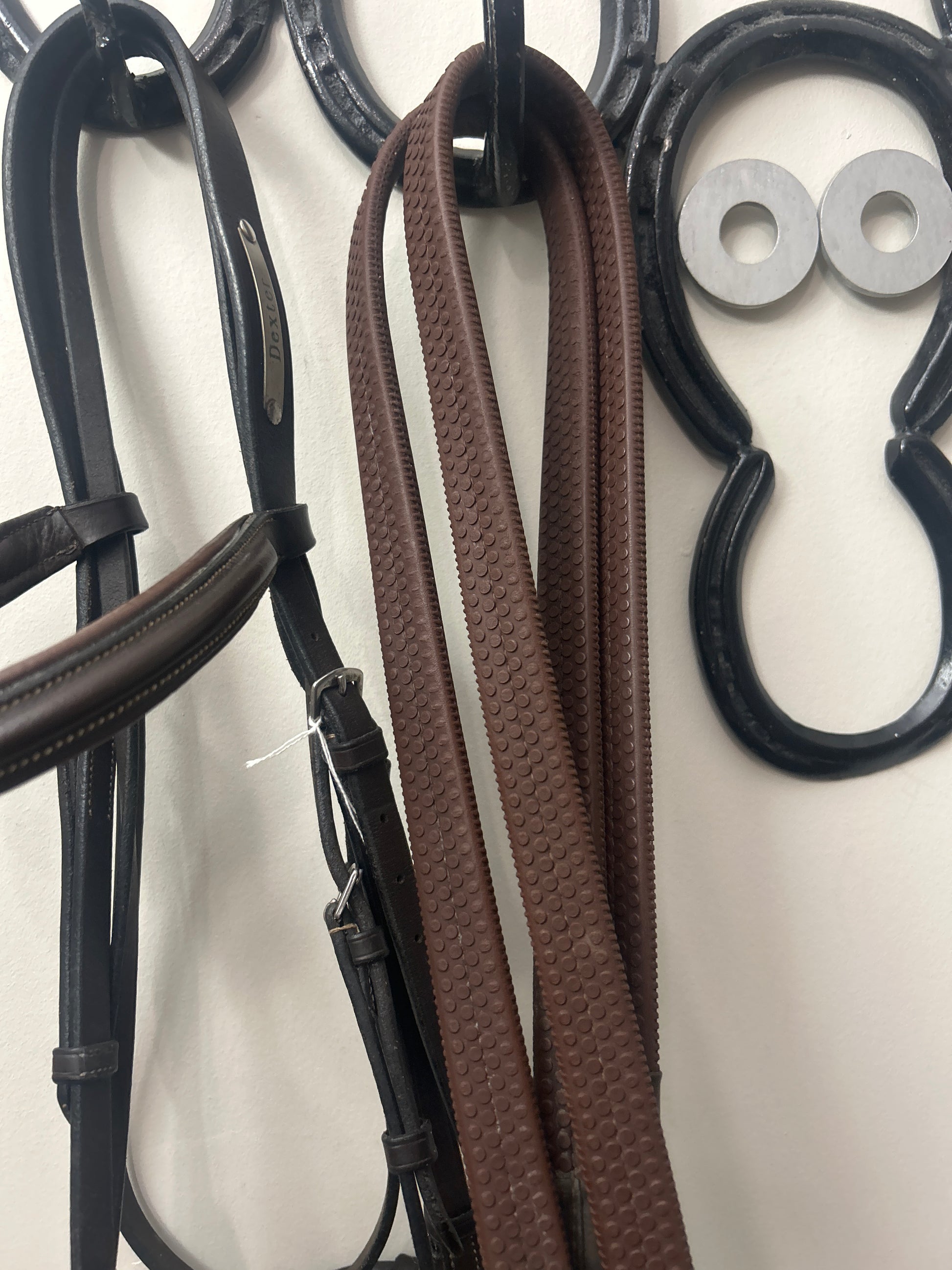 English Bridle with Rubber Reins-Bridle-Consignment-Evolution Equestrian Co.