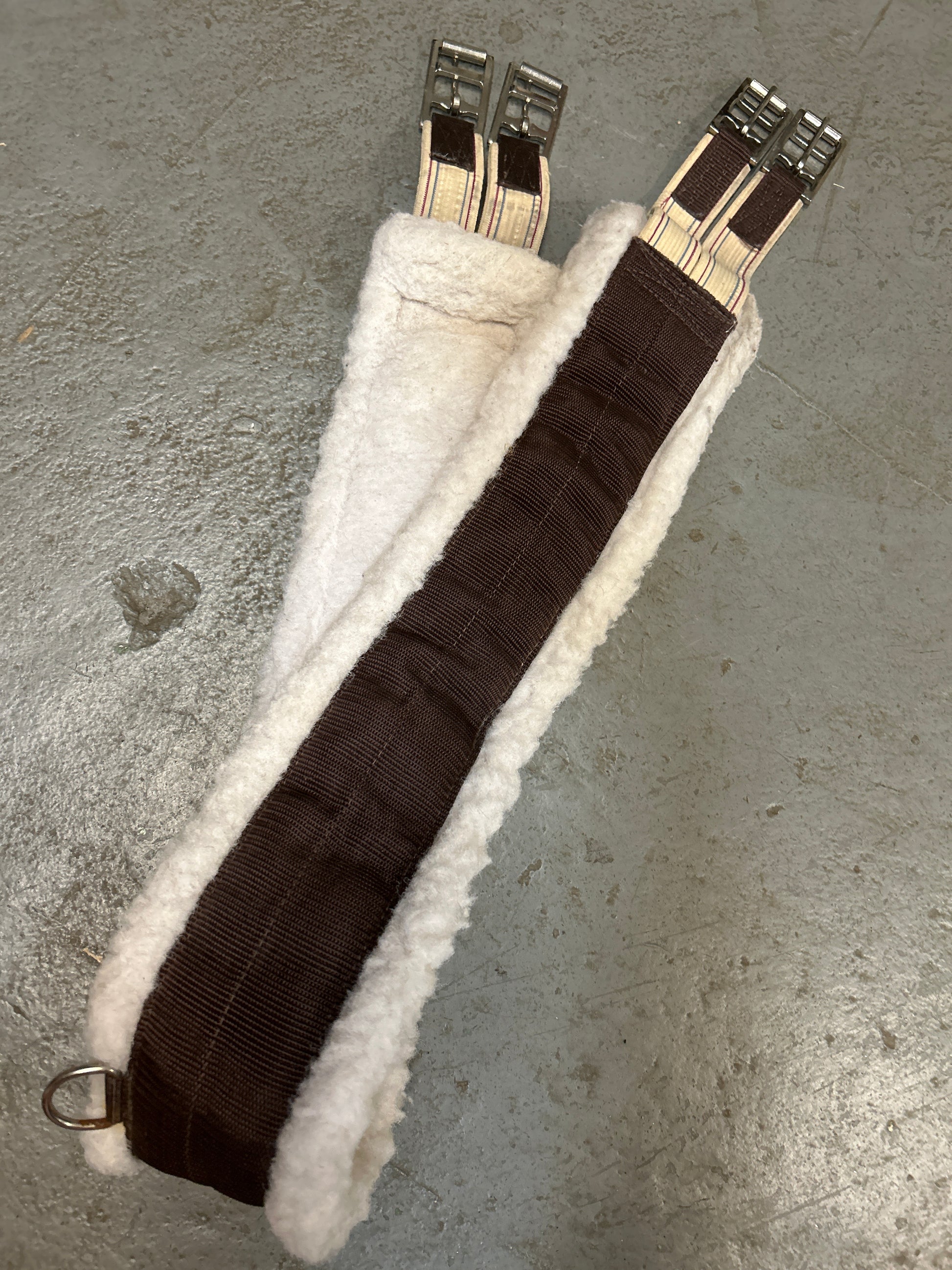 English Fuzzy Schooling Girth 56"-English Girth-Consignment-Evolution Equestrian Co.