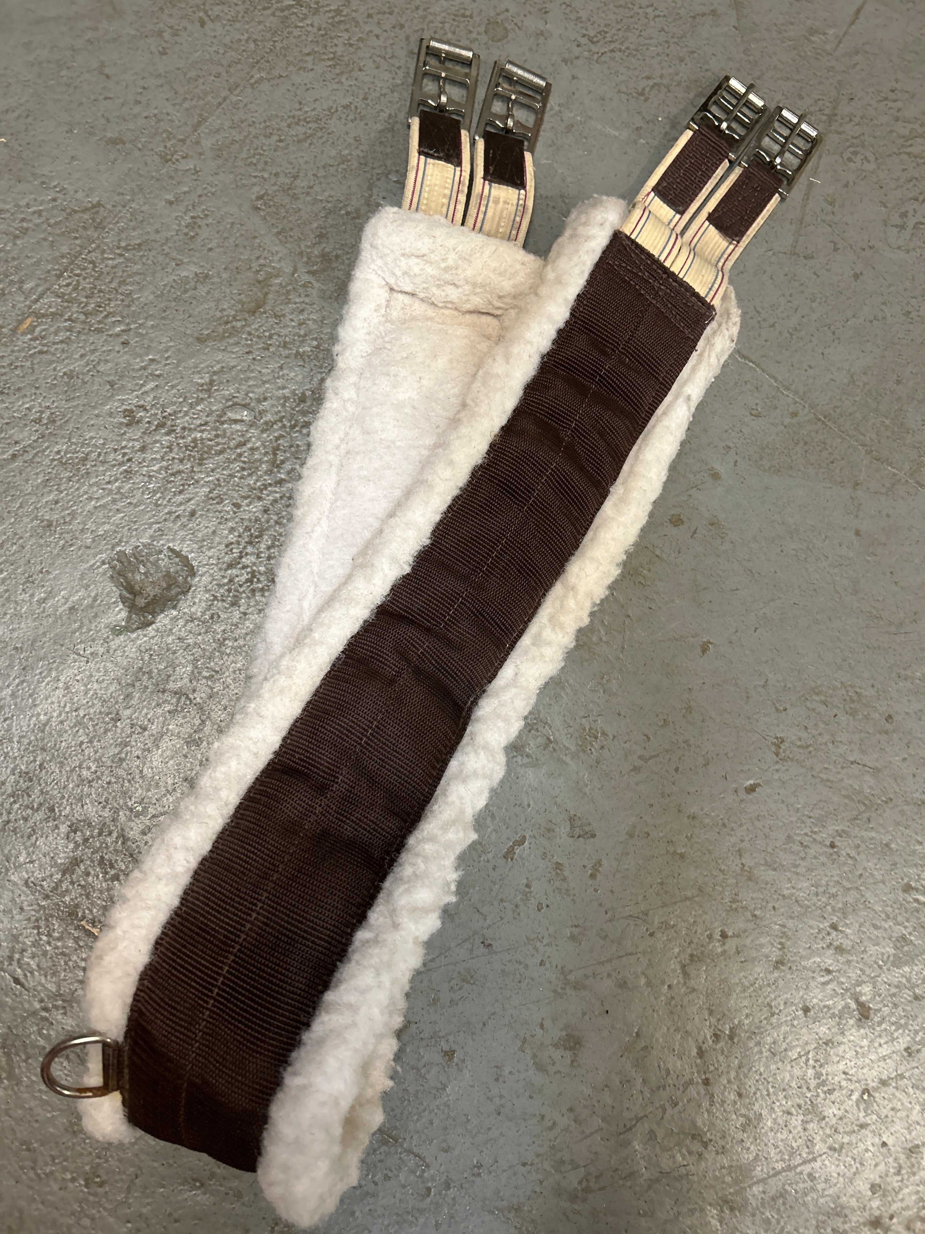 English Fuzzy Schooling Girth 56"-English Girth-Consignment-Evolution Equestrian Co.