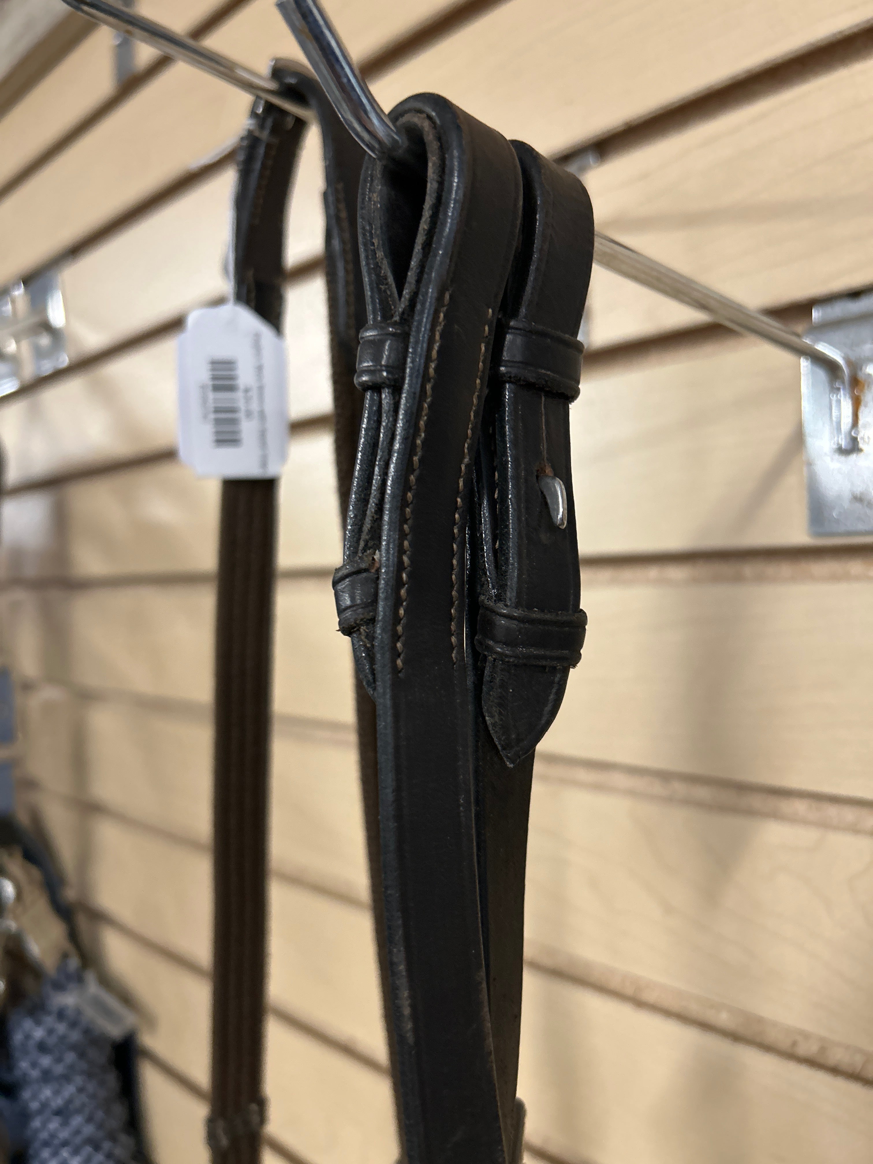 English Web Reins with Hand Stops-Reins-Consignment-Evolution Equestrian Co.