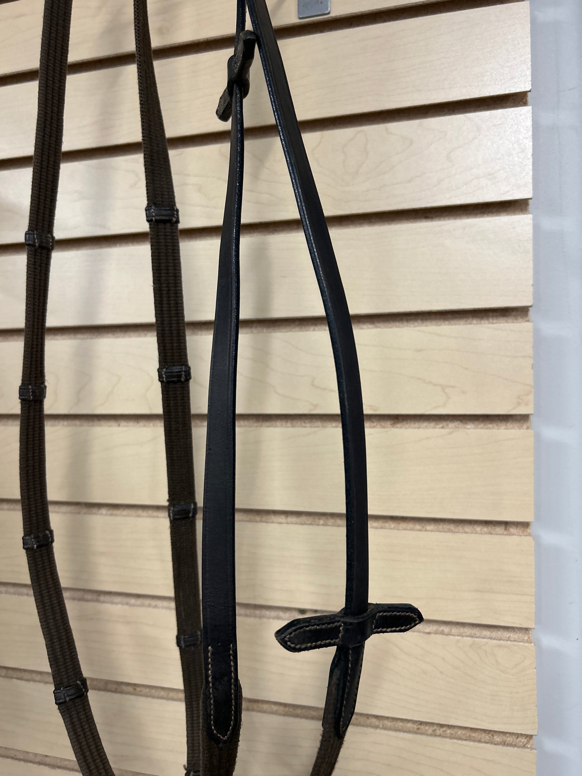English Web Reins with Hand Stops-Reins-Consignment-Evolution Equestrian Co.